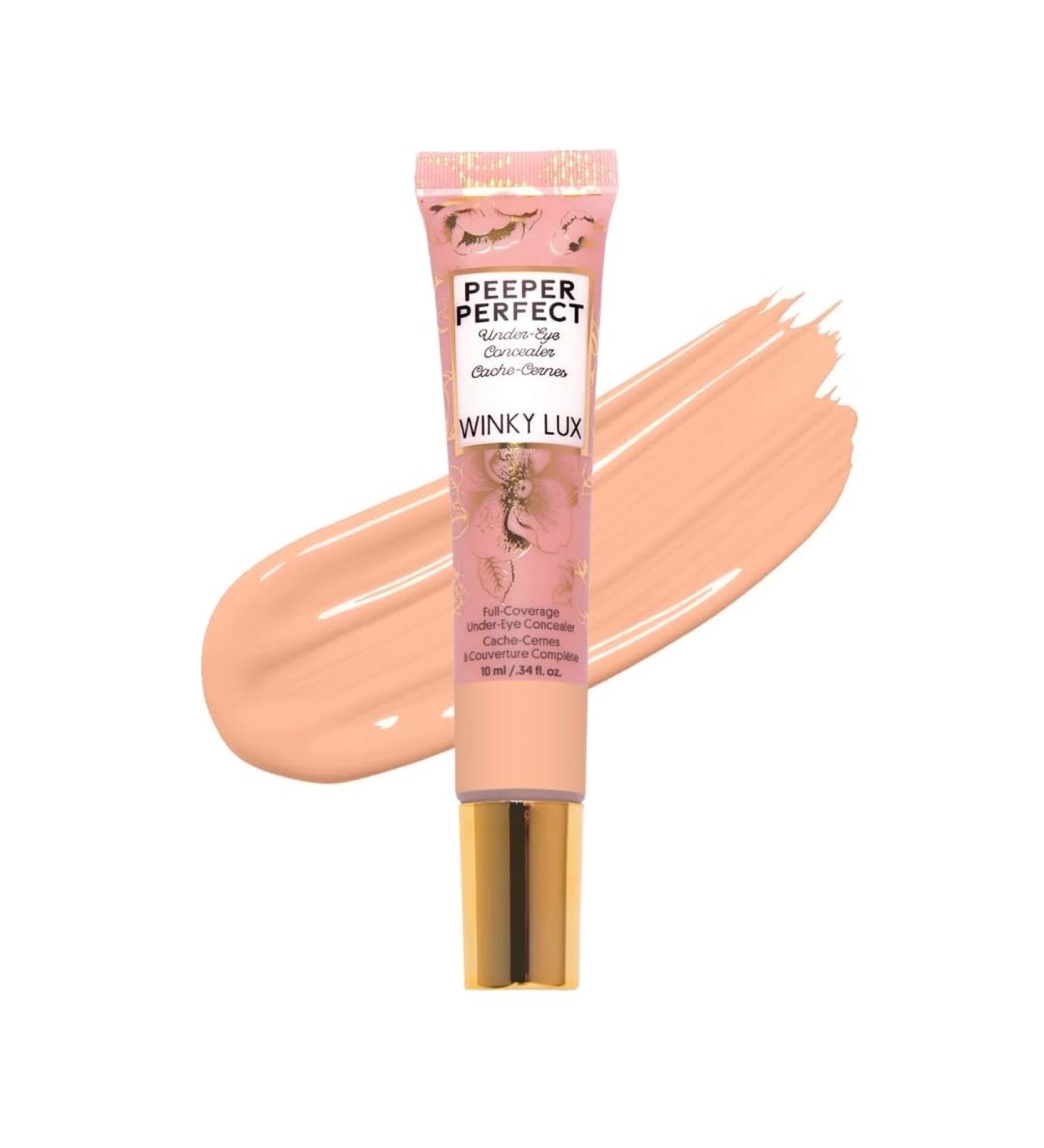 Winky Lux Peeper Perfect Under Eye Concealer - Full Coverage Makeup & Eye Brightener for Dark Circles Color Corrector with Collagen Hyaluronic Acid & Vitamin E (Neutral Beige) - Shop Internationally - Buy Online on GoSupps.com