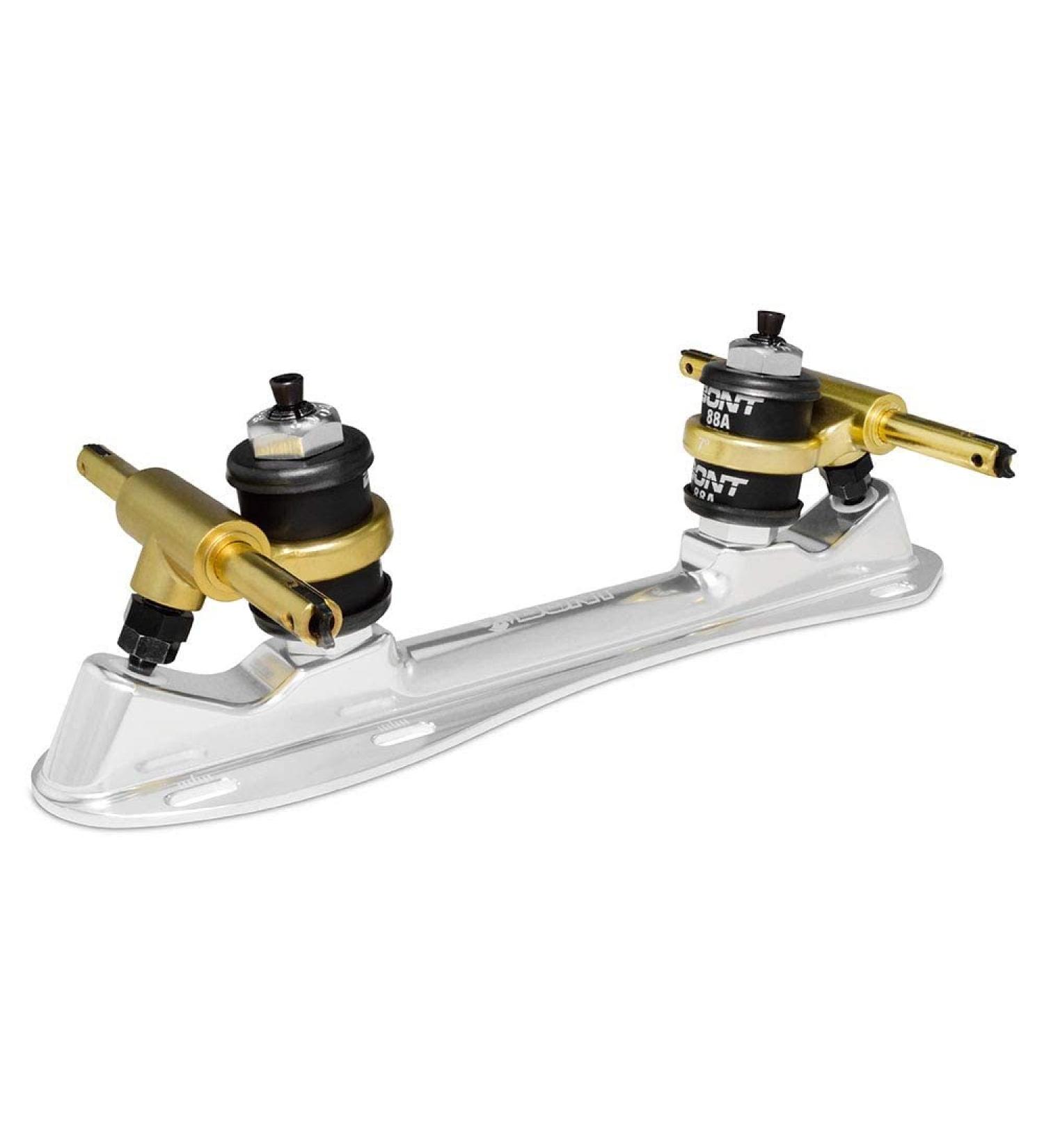 Bont Skates Zeus Roller Skate Speed Plate - 7 Degree Action, No Toe Stop, Quick Release Clip Axles - 6061 Aluminum - Pair 165mm - Buy Online on GoSupps.com