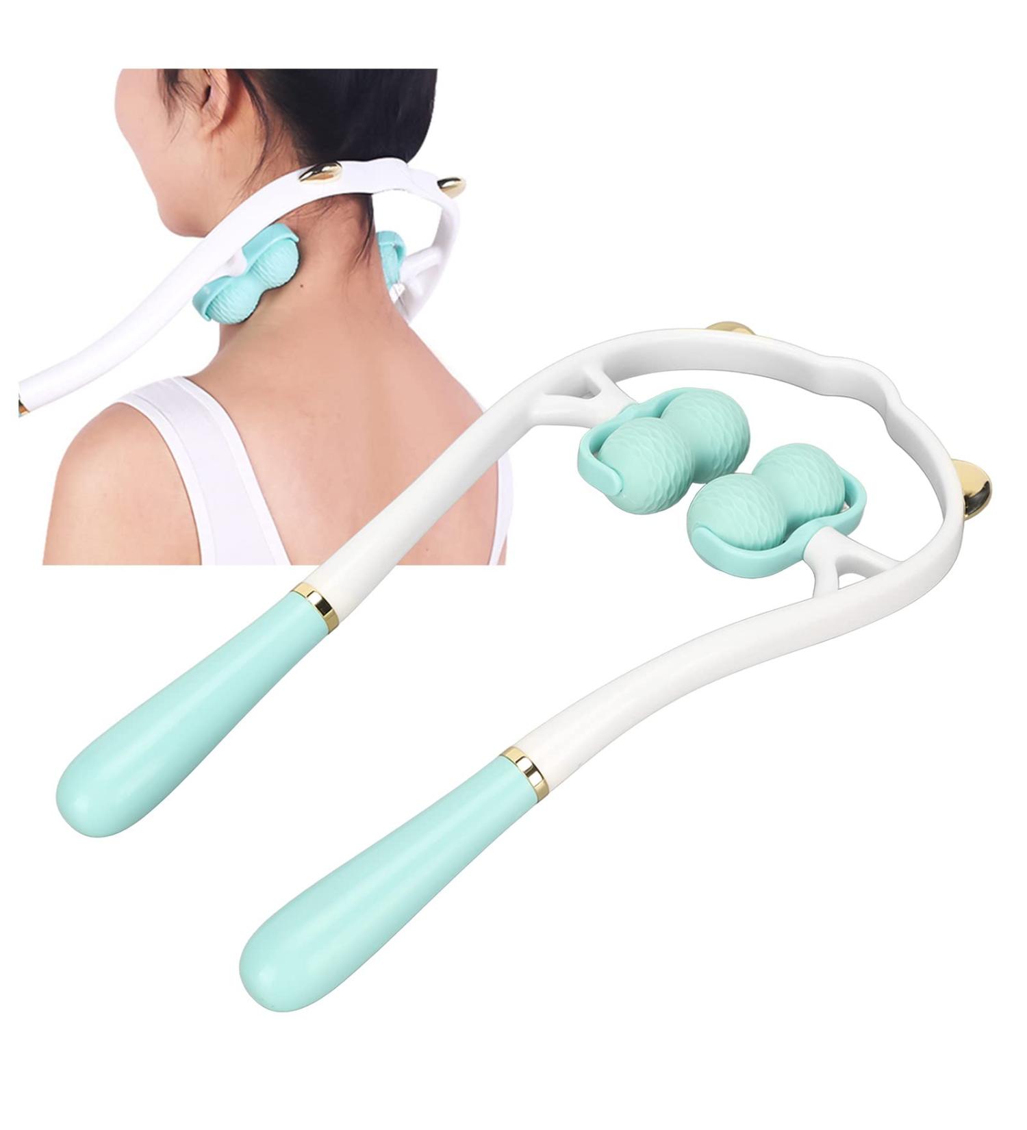 Shiatsu Neck Massage Device | Dual Trigger Point Shoulder Massager | Relieve Pain & Fatigue | International Shipping Available - Buy Online on GoSupps.com