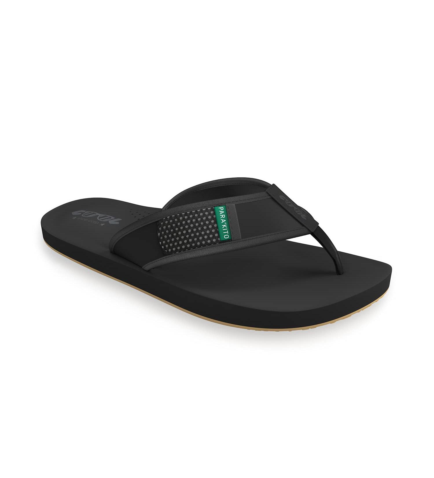 PARAKITO Mosquito Sandals for Men | DEET-Free Citronella Essential Oil Protection | Camping, Hiking, Travel | 11 Oshee Black - Buy Online on GoSupps.com