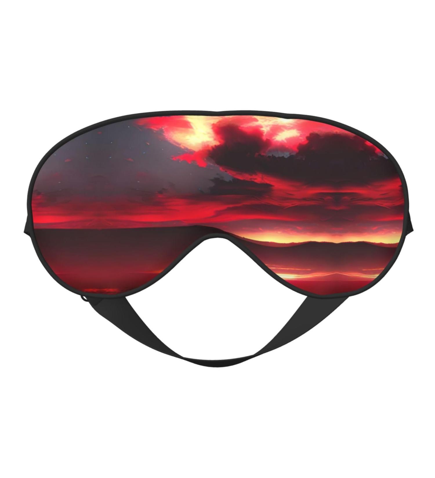 SSIMOO Red Sky at Night Starry Sleep Mask | Adjustable Breathable & Fashionable Eye Mask for Comfortable Sleep - International Shipping Available - Buy Online on GoSupps.com