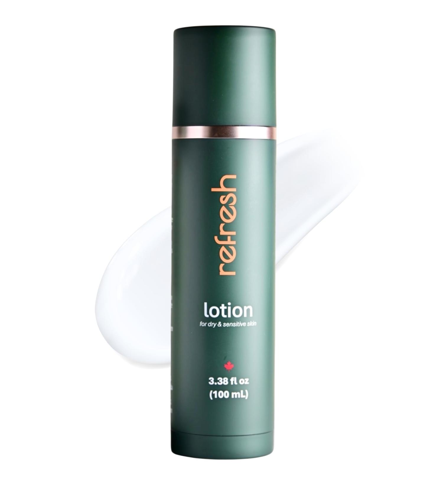 Refresh Nourishing Skincare Body Lotion - Deep Hydration for Dry & Sensitive Skin | Eco-Friendly Refillable Pump - Buy Online on GoSupps.com