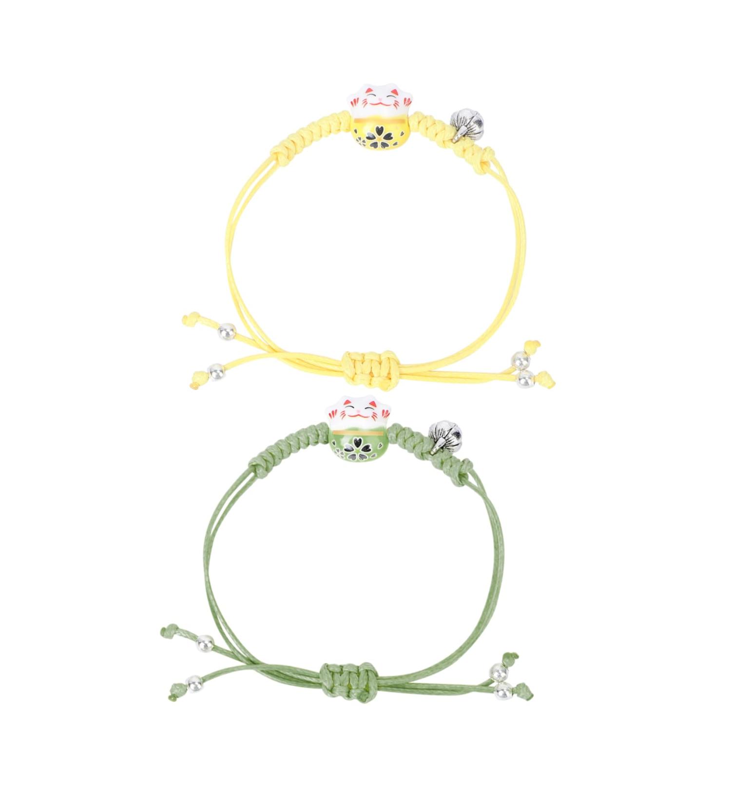 CALLARON 4 Pcs Ceramic Charm Bracelet Beaded Bracelet Trendy Gifts Womens Gifts Hand-woven Bracelet Creative Bangle Couple Bracelets Hand-woven Hand Chain Student Hand Strap Simple Ceramics - Buy Online on GoSupps.com