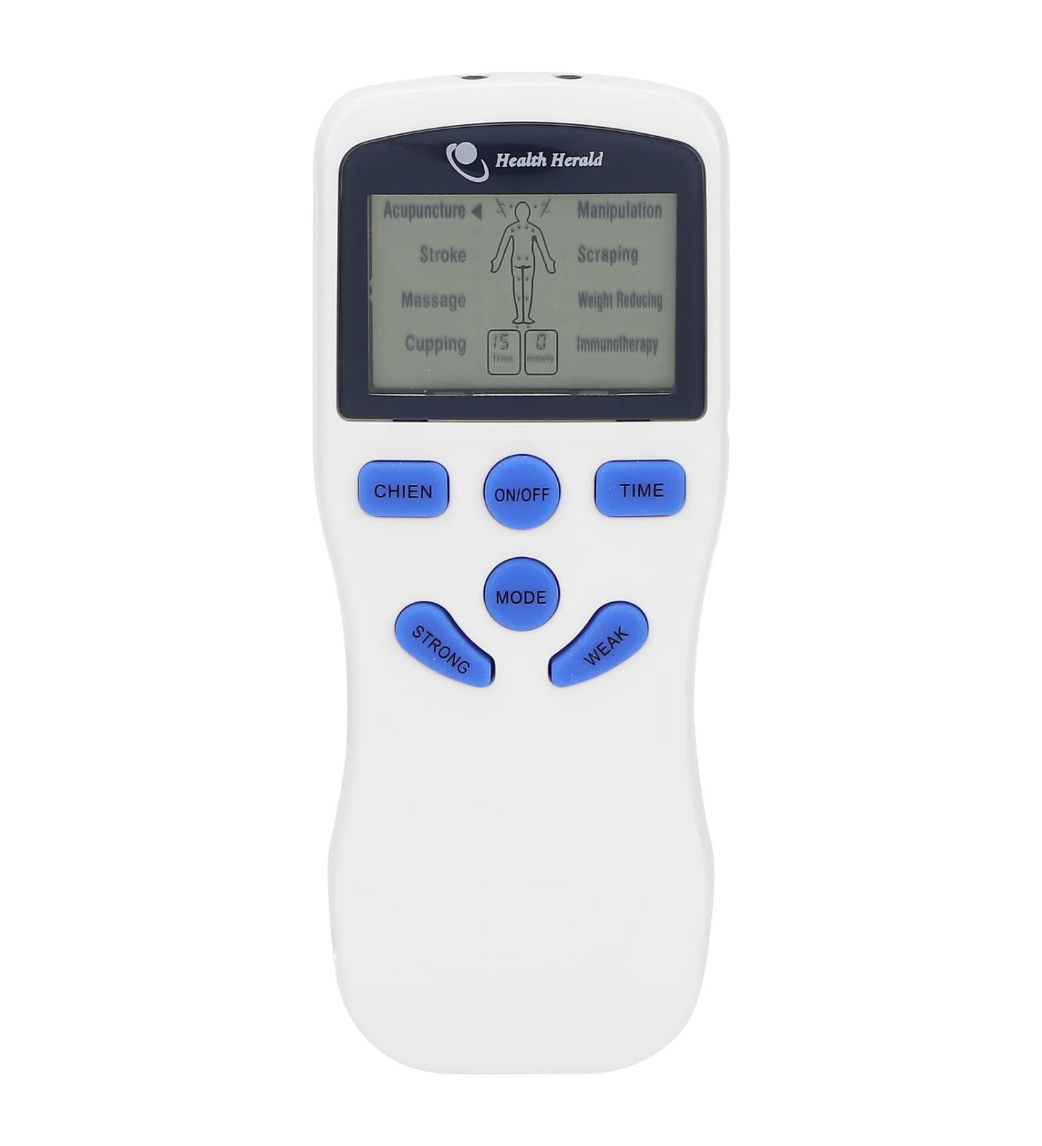 NATUDOCO Muscle Stimulation Device - Adjustable Portable Mini Vertebral Massage for Pain Relief - Buy Online on GoSupps.com