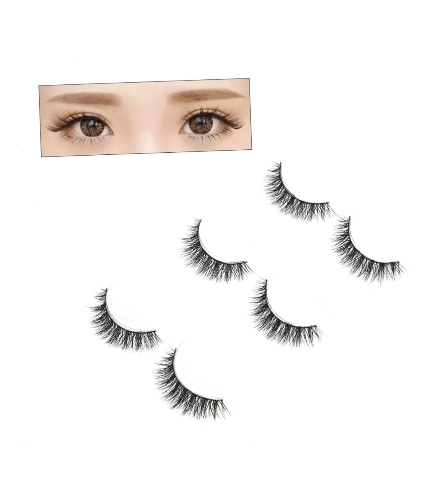 FRCOLOR 3 Pairs Long Thick Eyelashes Fake Lashes Fake Eyelash False Eyelash Natural Eyelashes Multi-layer - Buy Online on GoSupps.com