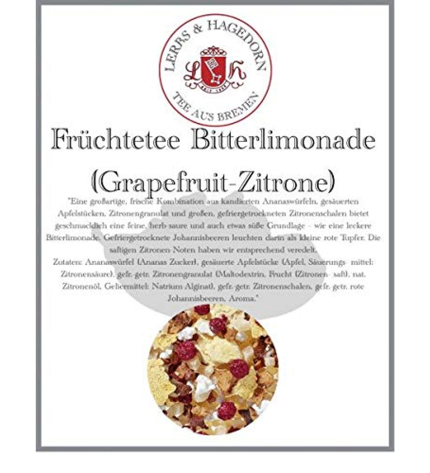  Lerbs & Hagedorn Fruit tea - 1 kg - Lemon grapefruit - Buy Online on GoSupps.com