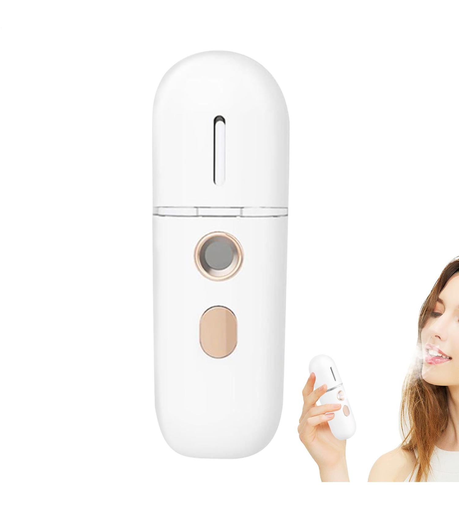 Brume Visage Nano Portable - Vaporisateur Silencieux Portable Humidificateur Beaut Voyage Maison Soin Peau Hydratation Blanc - Buy Online on GoSupps.com