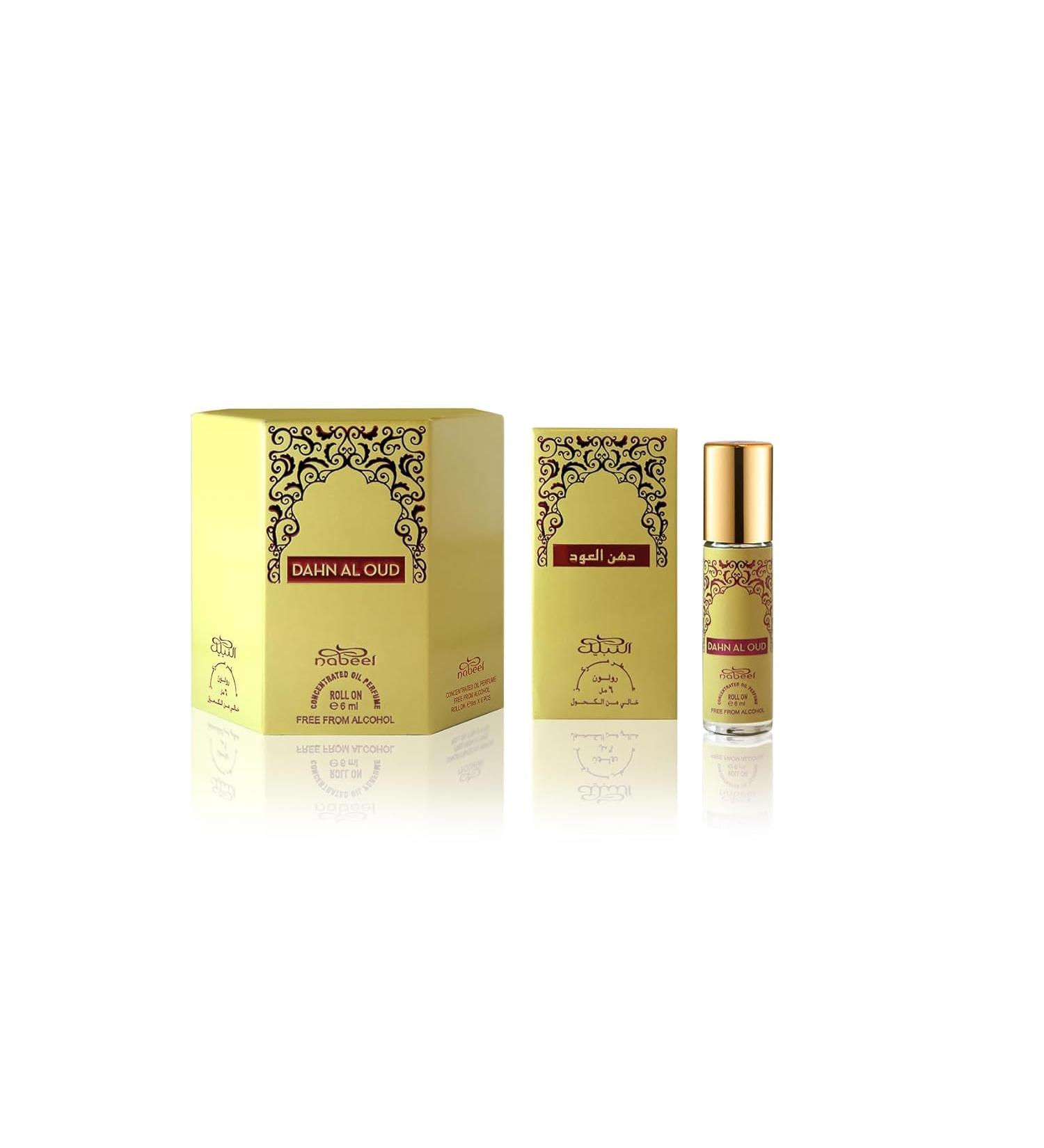 Nabeel Perfumes Dahn Al Oud Concentrated Roll On Oil Free From Alochol 6 x 6mL Perfume - Buy Online on GoSupps.com