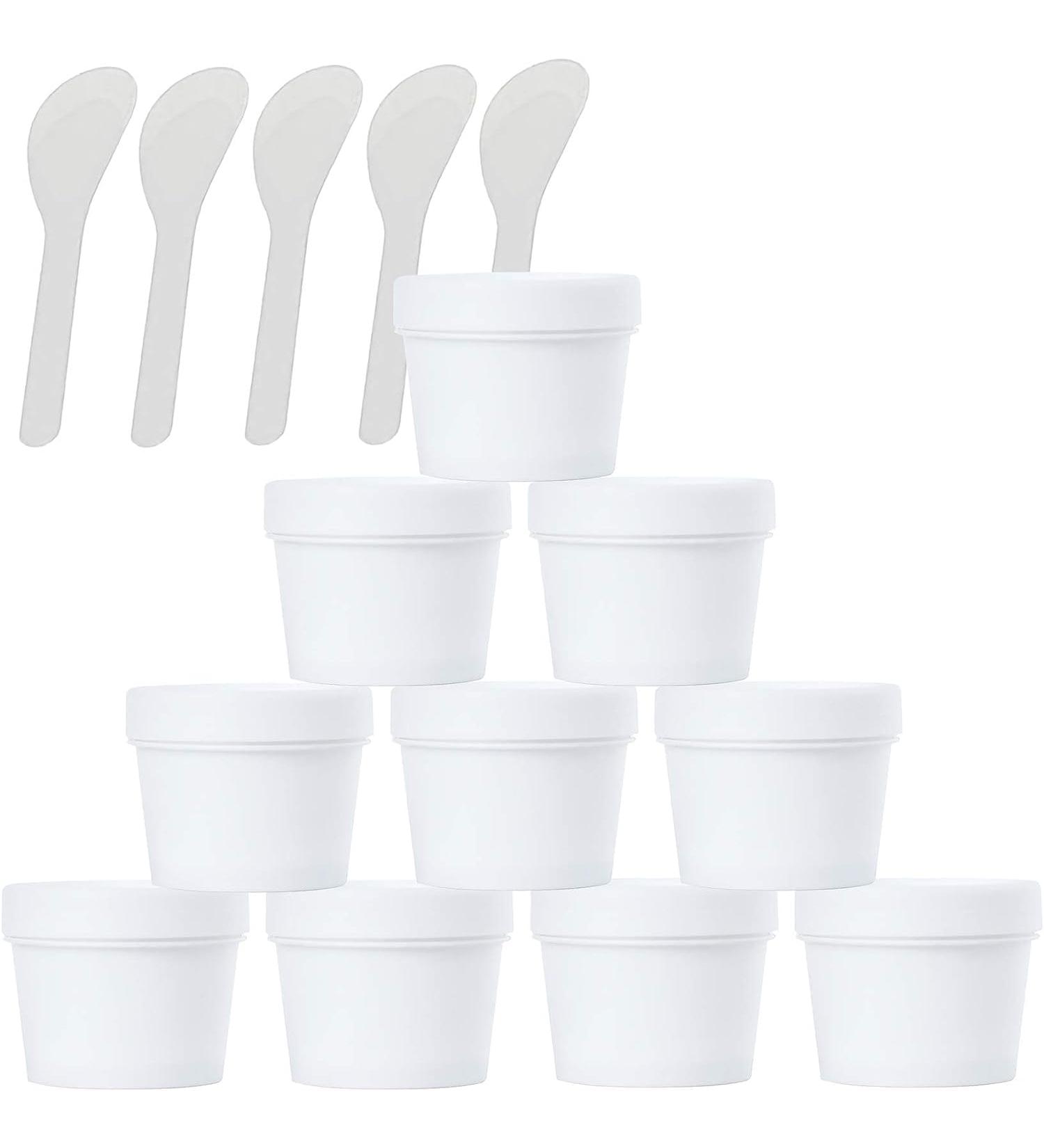 empty jars with lids cosmetic jar B0CKBRDC1B12 PC Empty 50ml Pink Facial Mask Wide Mouth Plastic Jars 50g Leakproof Cosmetic Pot Container with Lids with 6 PC Spatula (Color : Roze Size : 100ml) (C - Buy Online on GoSupps.com