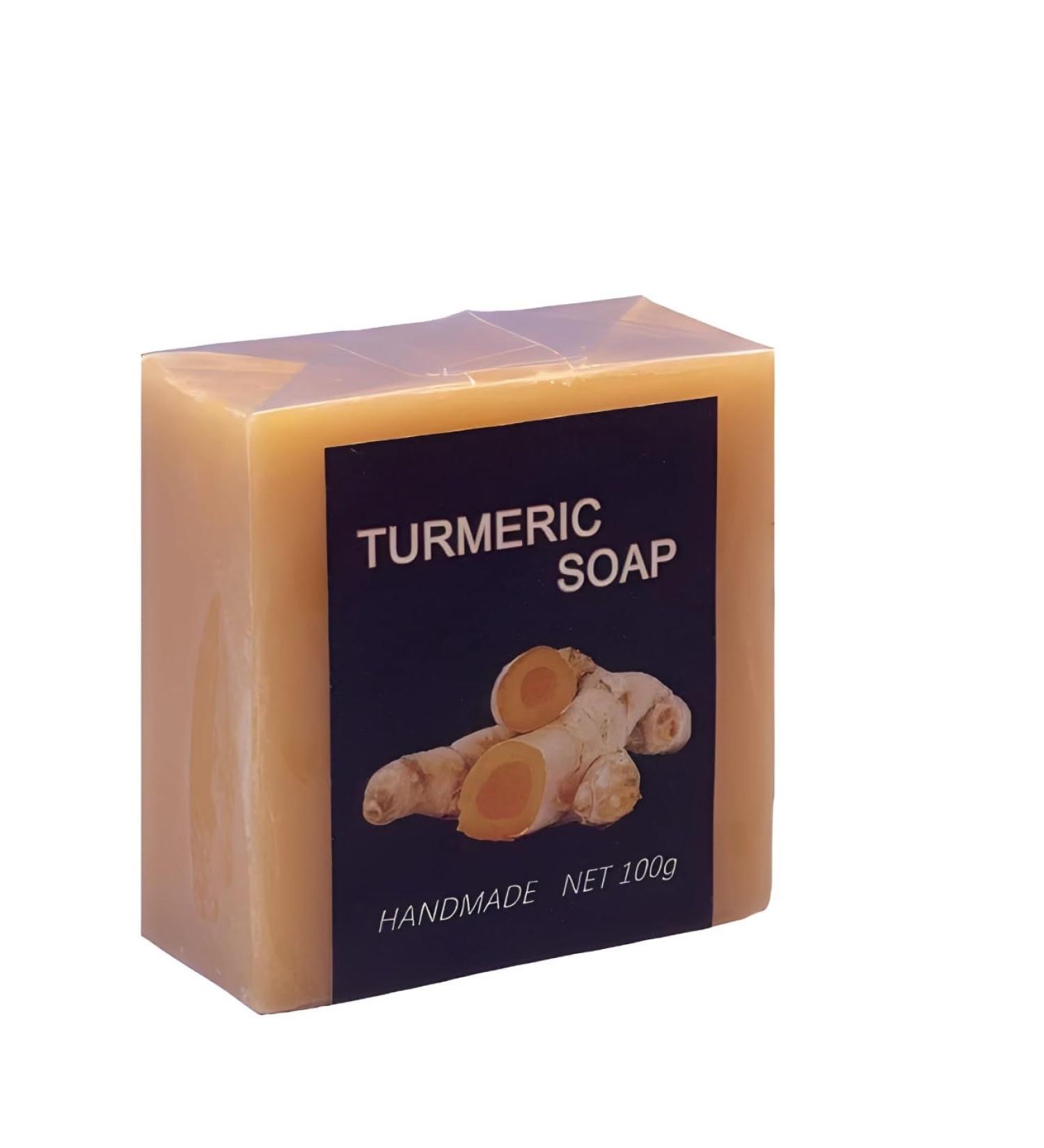 Organic Turmeric Soap Bar - Radiant Skin Care for Hands Face & Body | International Shipping - Buy Online on GoSupps.com