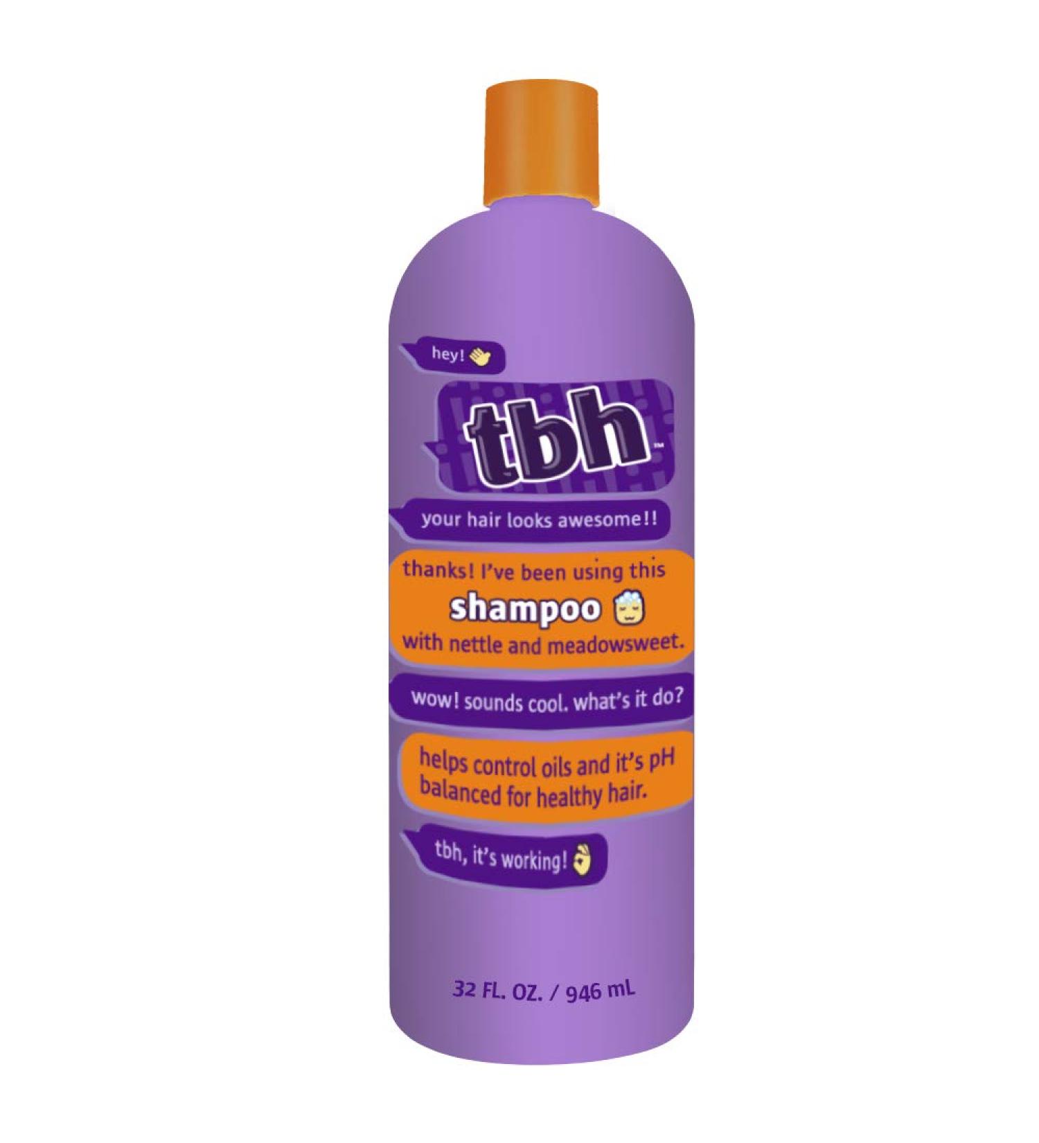 TBH Kids Shampoo - Tween and Teen Shampoo for Oily Hair,Sulfate and Paraben Free Shampoo - 32 oz