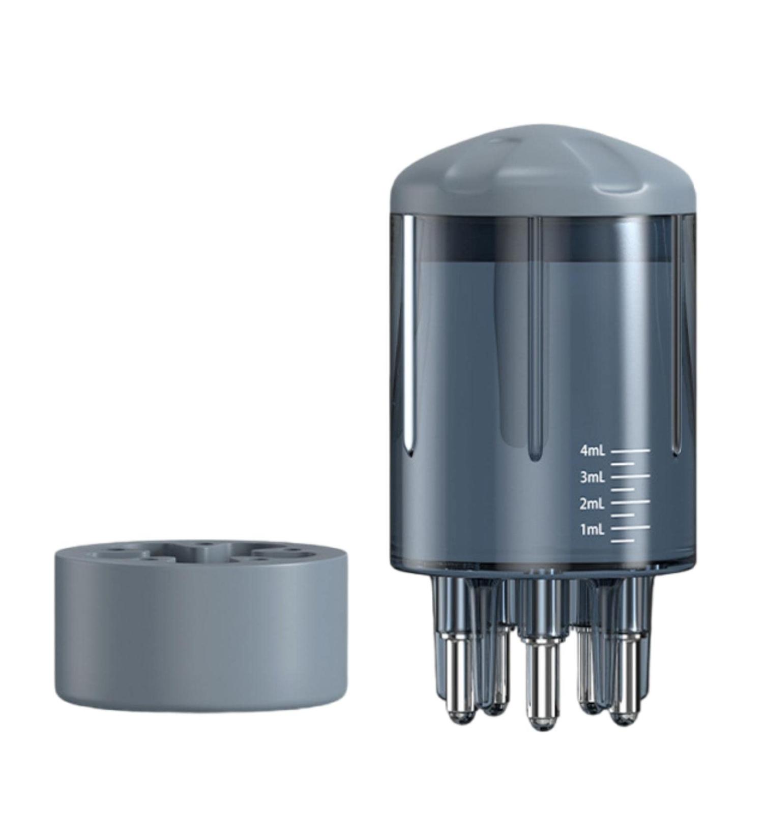 Travel Size Grey Blue Scalp Oil Applicator Comb Bottle - Hair Oil Applicator for Scalp - Buy Online on GoSupps.com