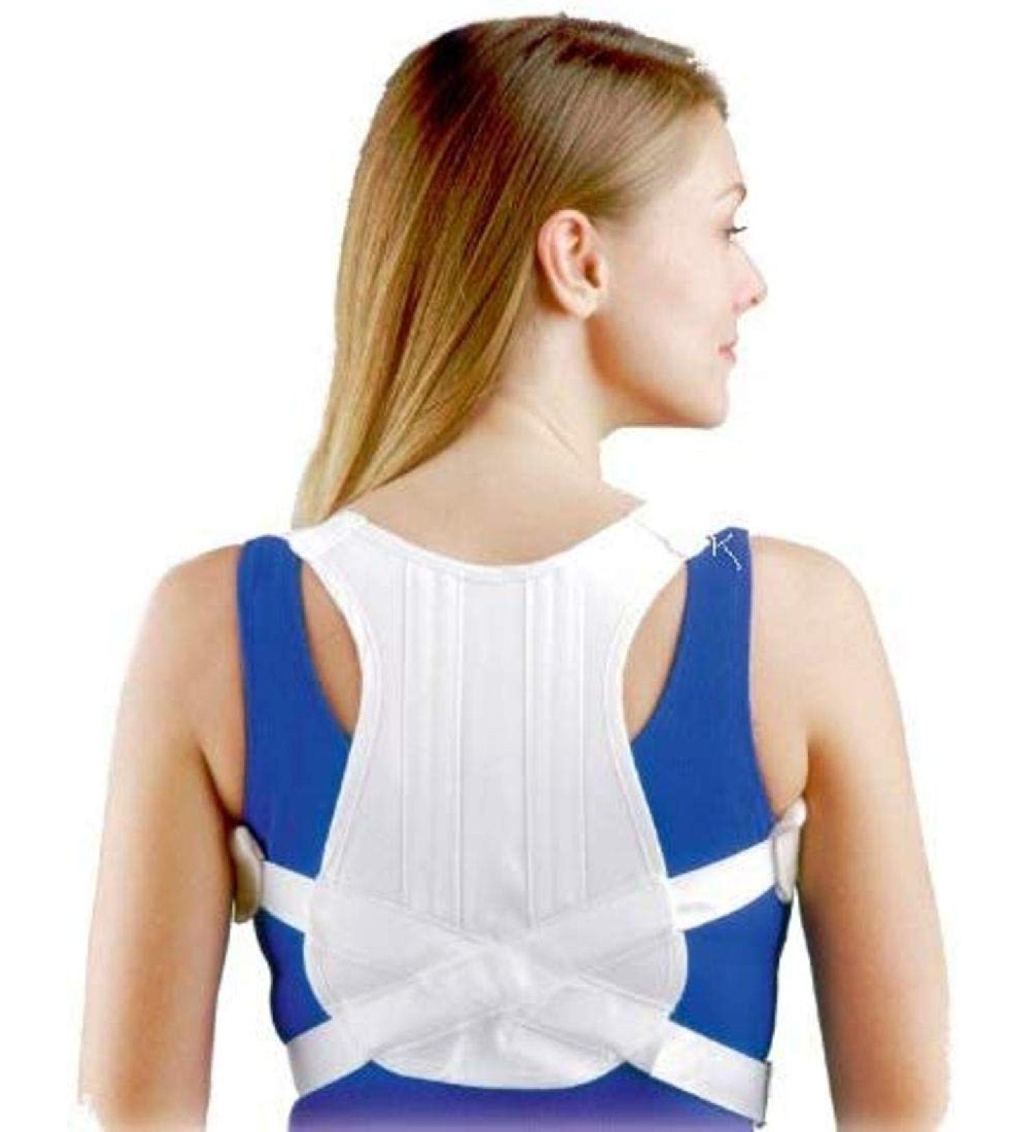 Fla 16-4201LSTD Posture Control Shoulder Brace White Extra Large