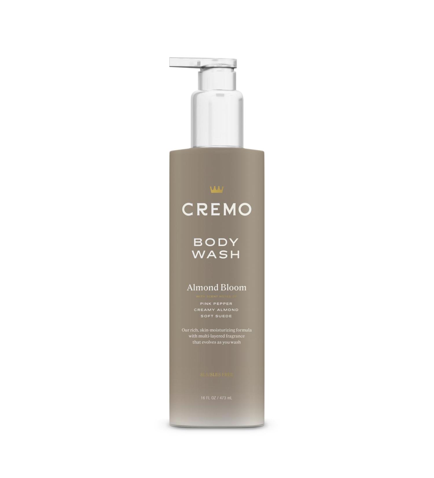 Cremo Almond Bloom Body Wash for Women - 16 Fl Oz | Moisturizing with Pink Pepper & Suede - International Shipping Available - Buy Online on GoSupps.com