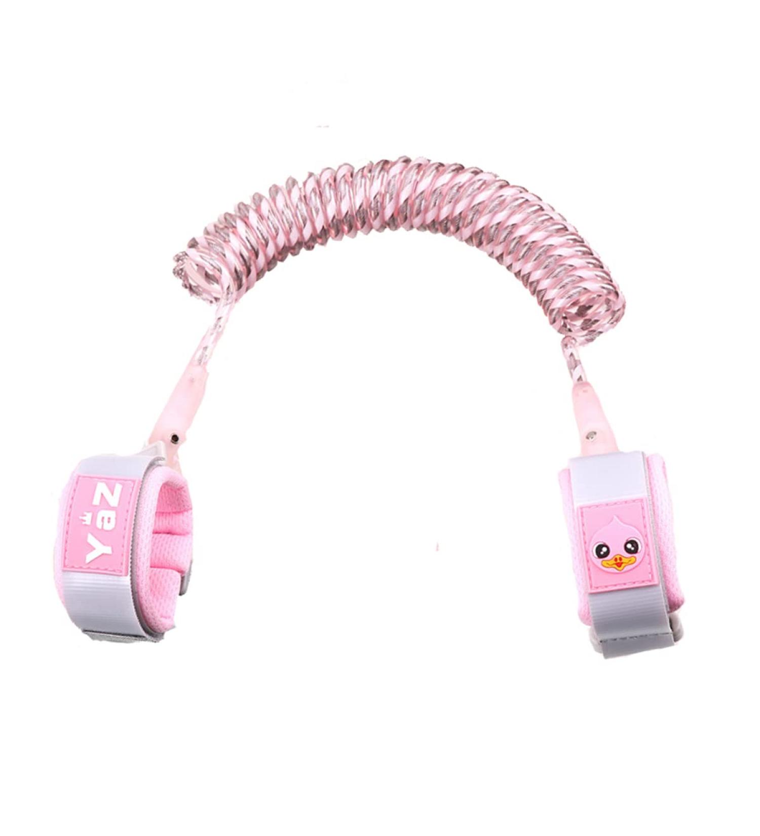 Eidyer Anti-Lost Safety Wrist Link Belt for Kids - Adjustable 1.5M/4.92ft Toddler Harness Strap Leash with Security Lock - Pink - Buy Online on GoSupps.com