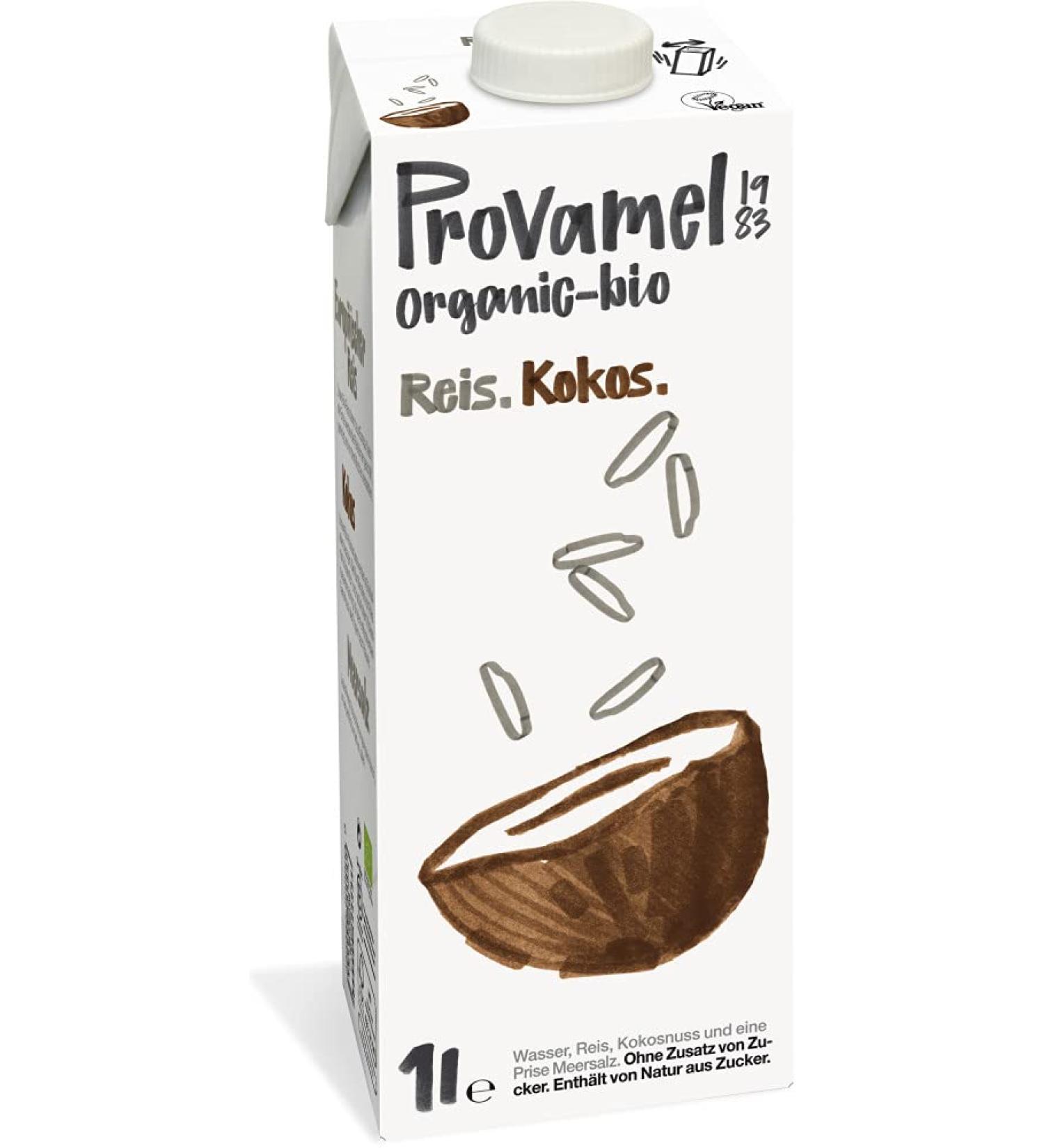 Organic Provamel rice coconut drink (2 x 1000 ml) 1 l (pack of 2)