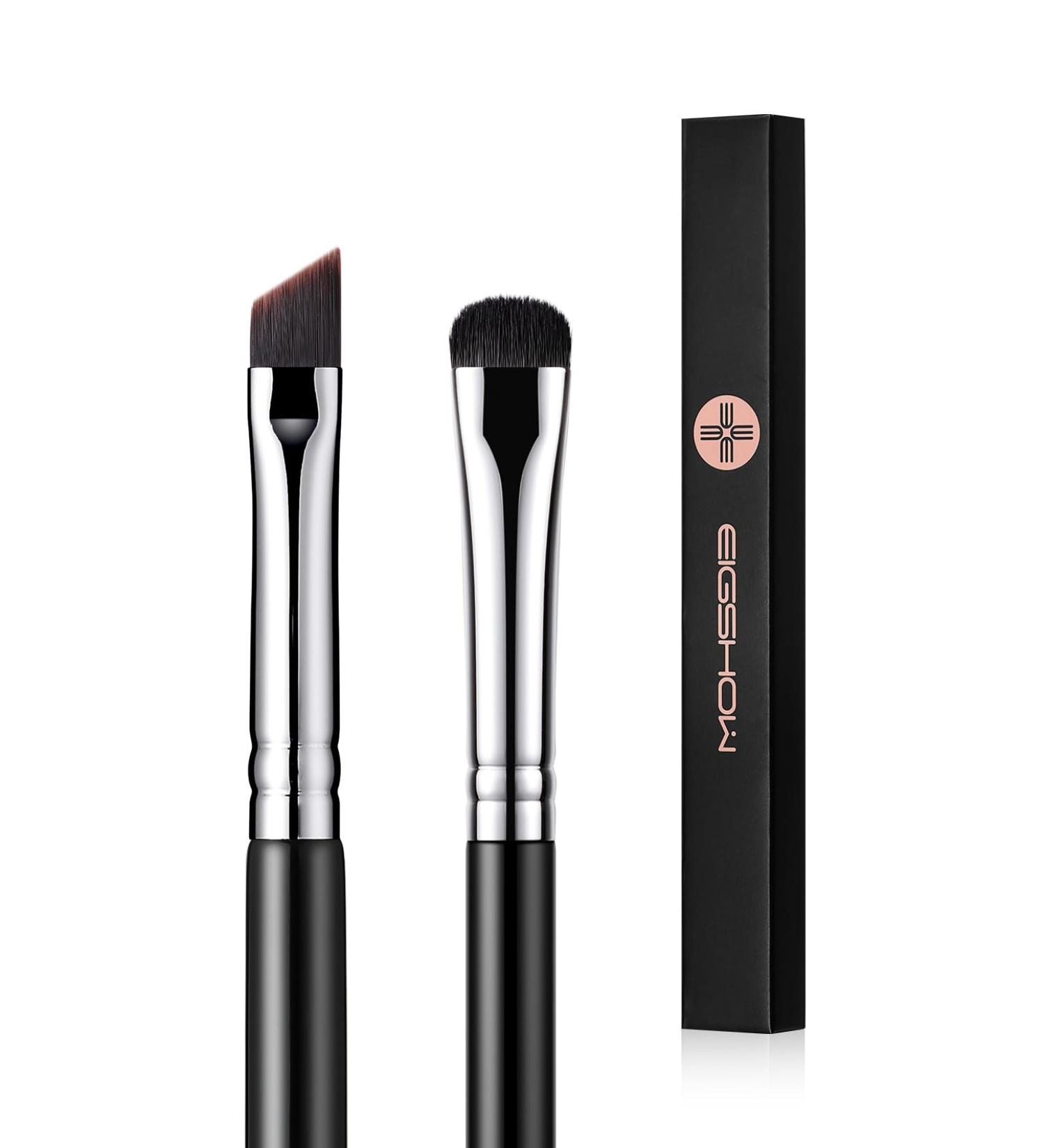 EIGSHOW Eyeliner Brush & Eyeshadow Brush Eyeliner Brush Fine Angled PRO Precision Gel Eye Liner Makeup Brush High-End Small Eyeshadow Smudge Brush for Cat Eye Precise Liner Eye Makeup(E835+E806) Black with E806 - Buy Online on GoSupps.com
