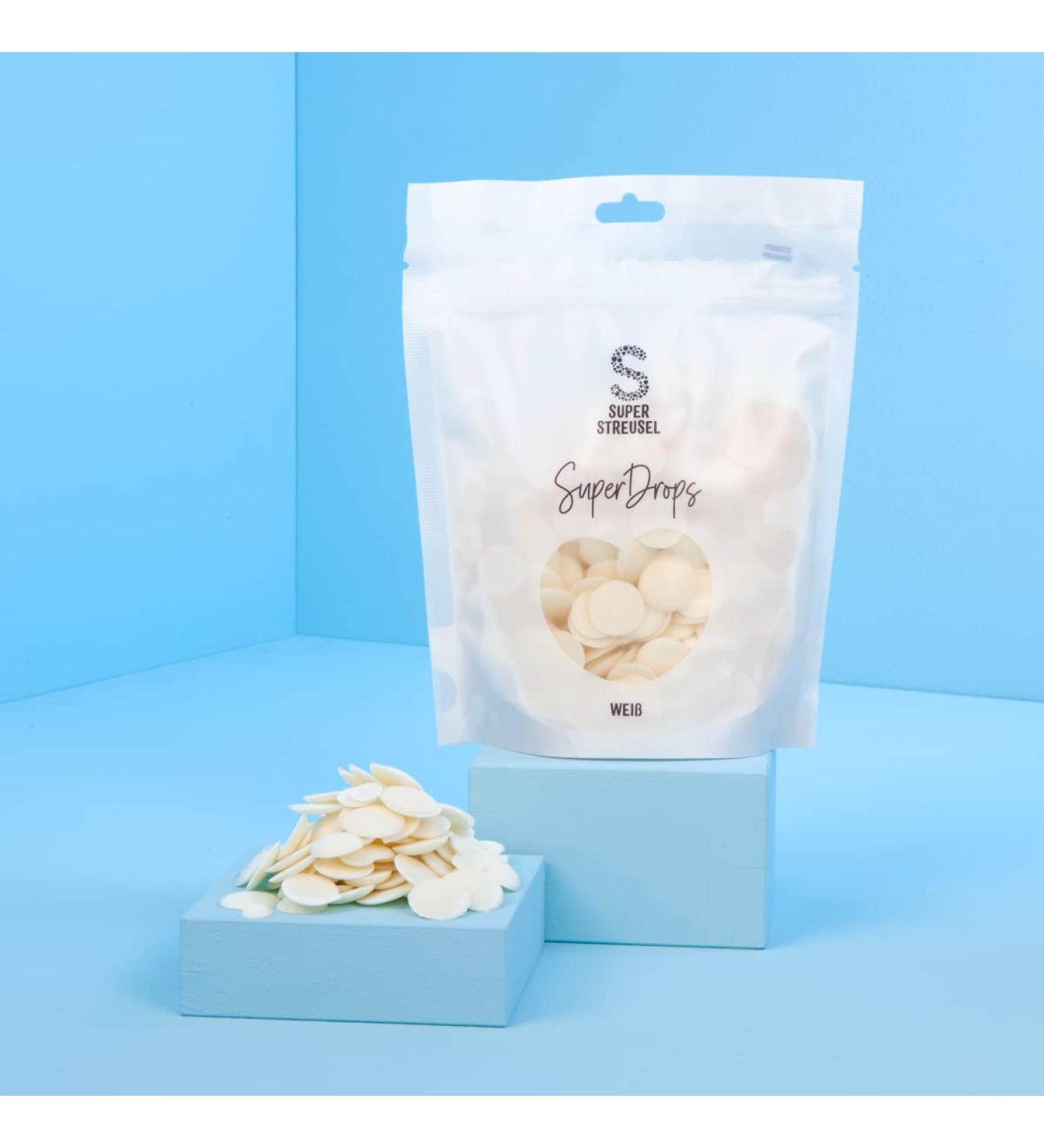 Superdrops White 300g | Cake Melts Deko Melts Candy Melts | Perfect Cake Drip & Glaze | Fondant Icing & Food Coloring for Cakes - Buy Online on GoSupps.com