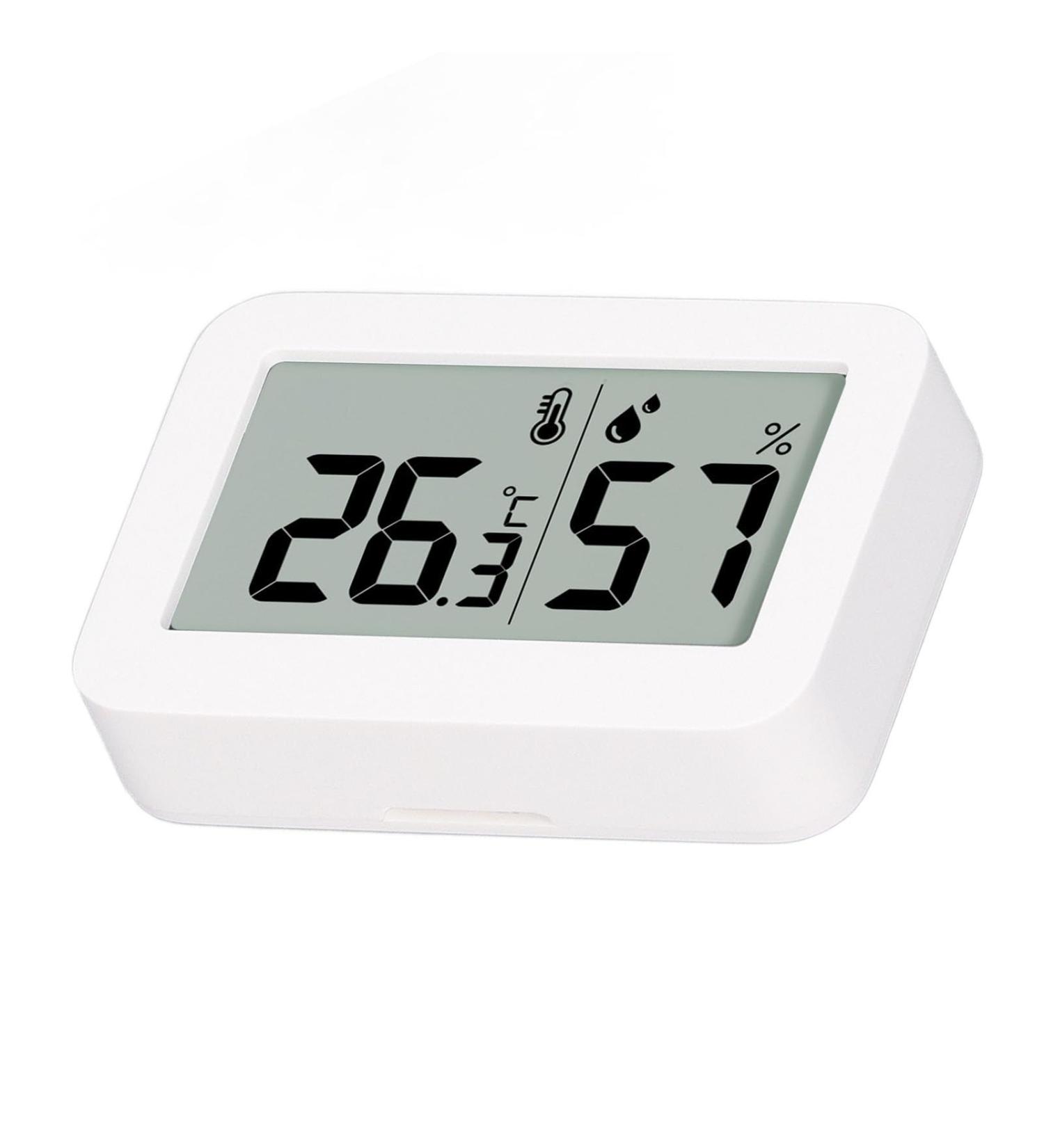 Buy Thermometer Hygrometer with LCD Display | Real-Time Temperature & Humidity Monitor | -9.9 to 60 Range | Mini Measuring Device for Home & Office - Buy Online on GoSupps.com
