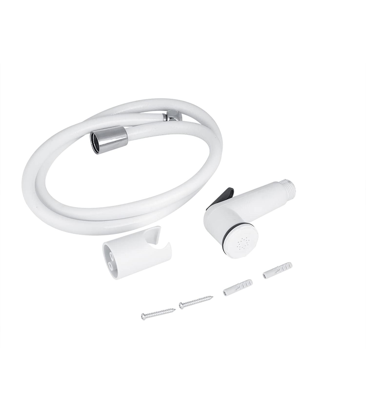Portable Bathroom Spray Head Set - ABS Plastic Handheld Shower Bidet Sprayer with Hose & Bracket for International Shipping - Buy Online on GoSupps.com
