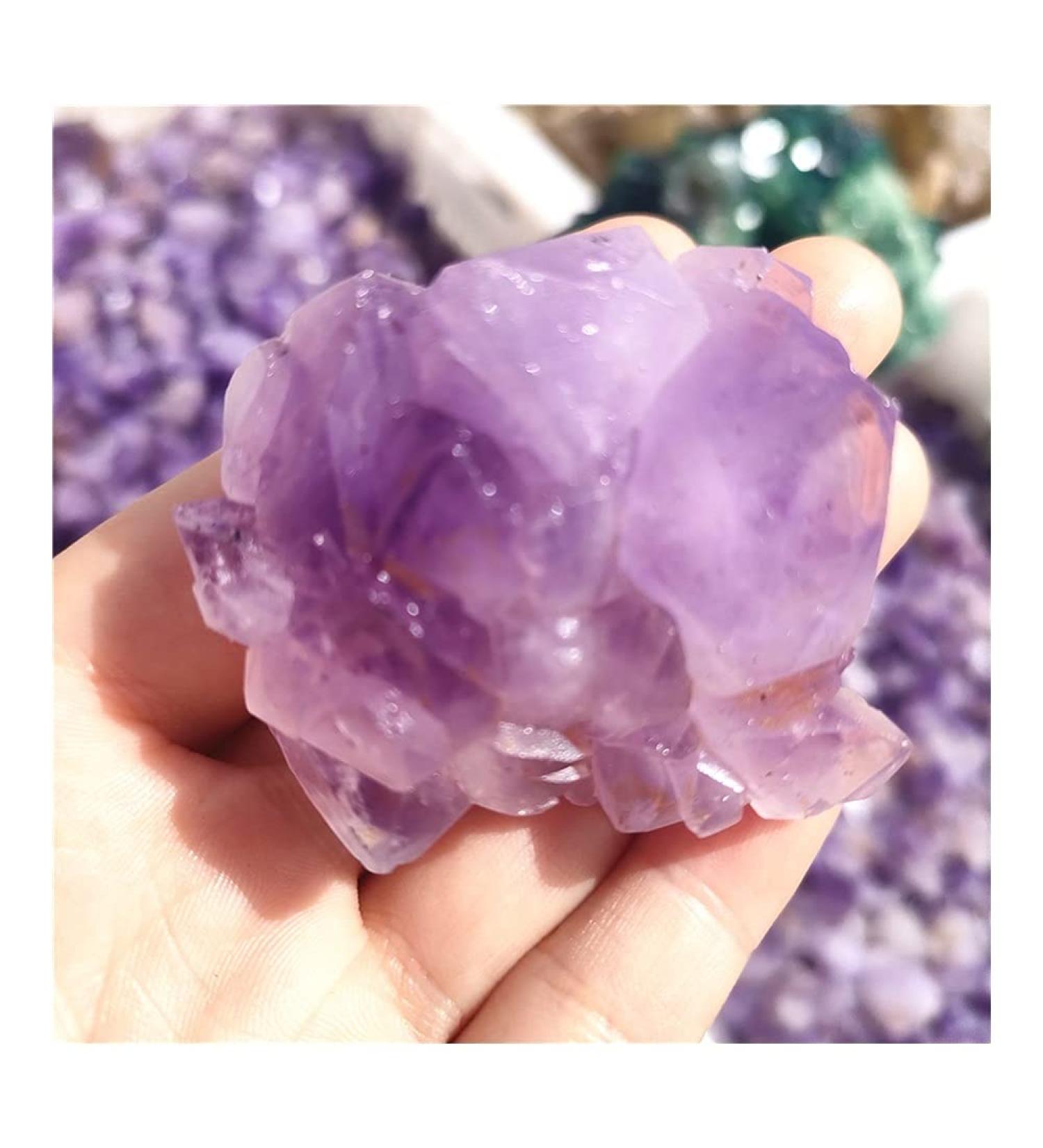30-40mm Hot Natural Amethyst Clusters Amethyst Flower Stones and Crystals Gifts 1 pc Room Decoration ERTEYIN - Buy Online on GoSupps.com