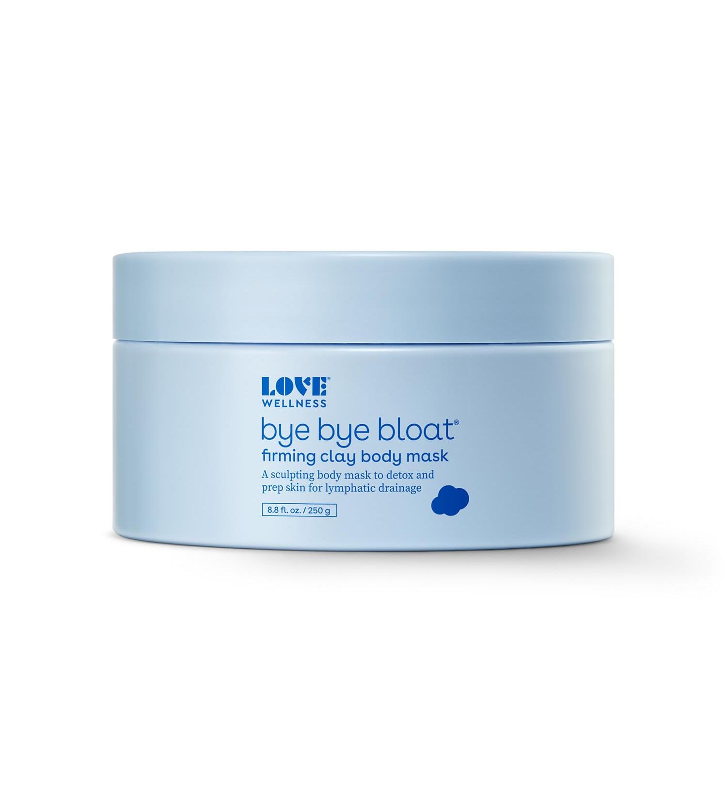 Buy Love Wellness Bye Bye Bloat Firming Clay Body Mask - Lymphatic Drainage & Skin Hydration for Women | 250g - Buy Online on GoSupps.com
