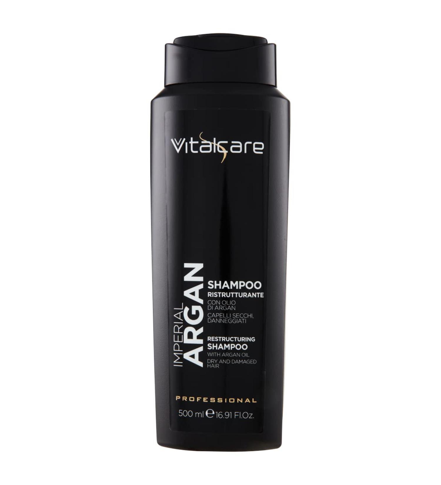 Vitalcare Imperial Argan Restorative Hair Shampoo | Repair Dry & Damaged Hair with Argan Oil | 500ml - International Shipping Available - Buy Online on GoSupps.com