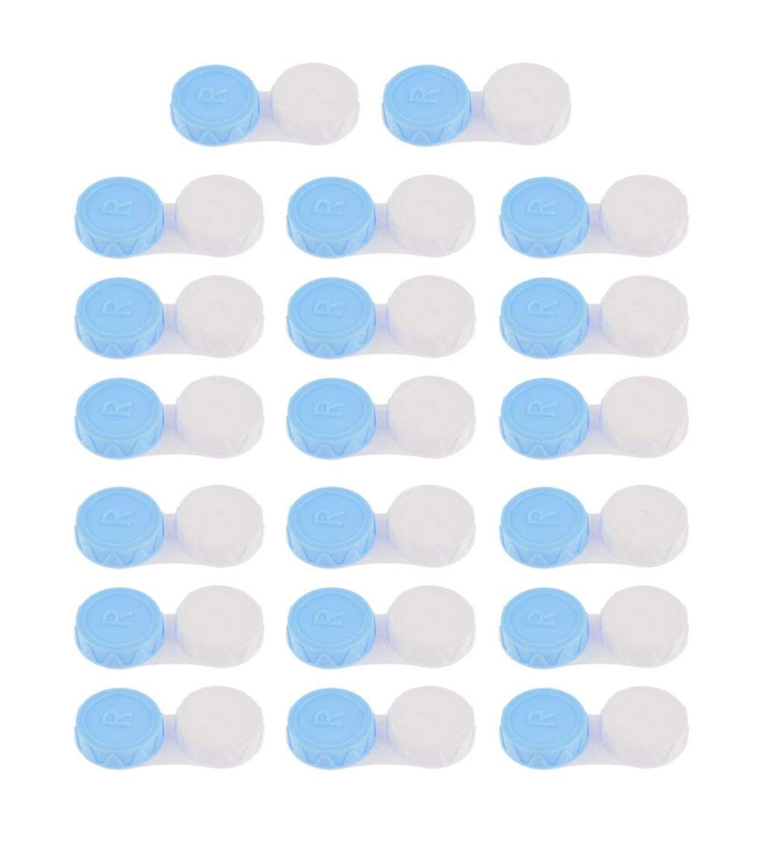 Bonarty 20pcs L/R Marked Mini Contact Lens Box Travel Lenses - Blue as described - Buy Online on GoSupps.com