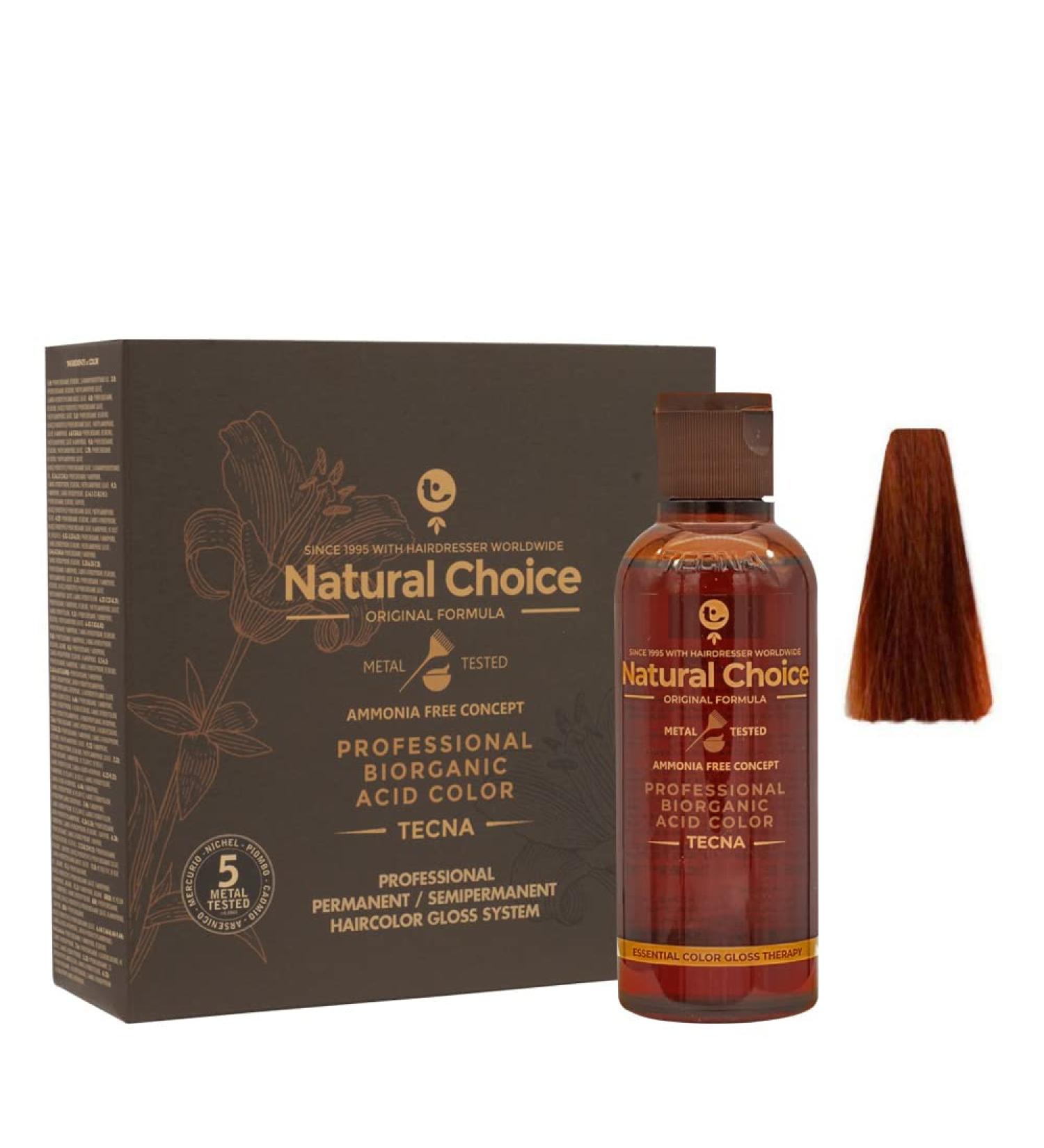 7.4 Medium Copper Blonde Tecna NCC Biorganic Acid Color 3x130ml