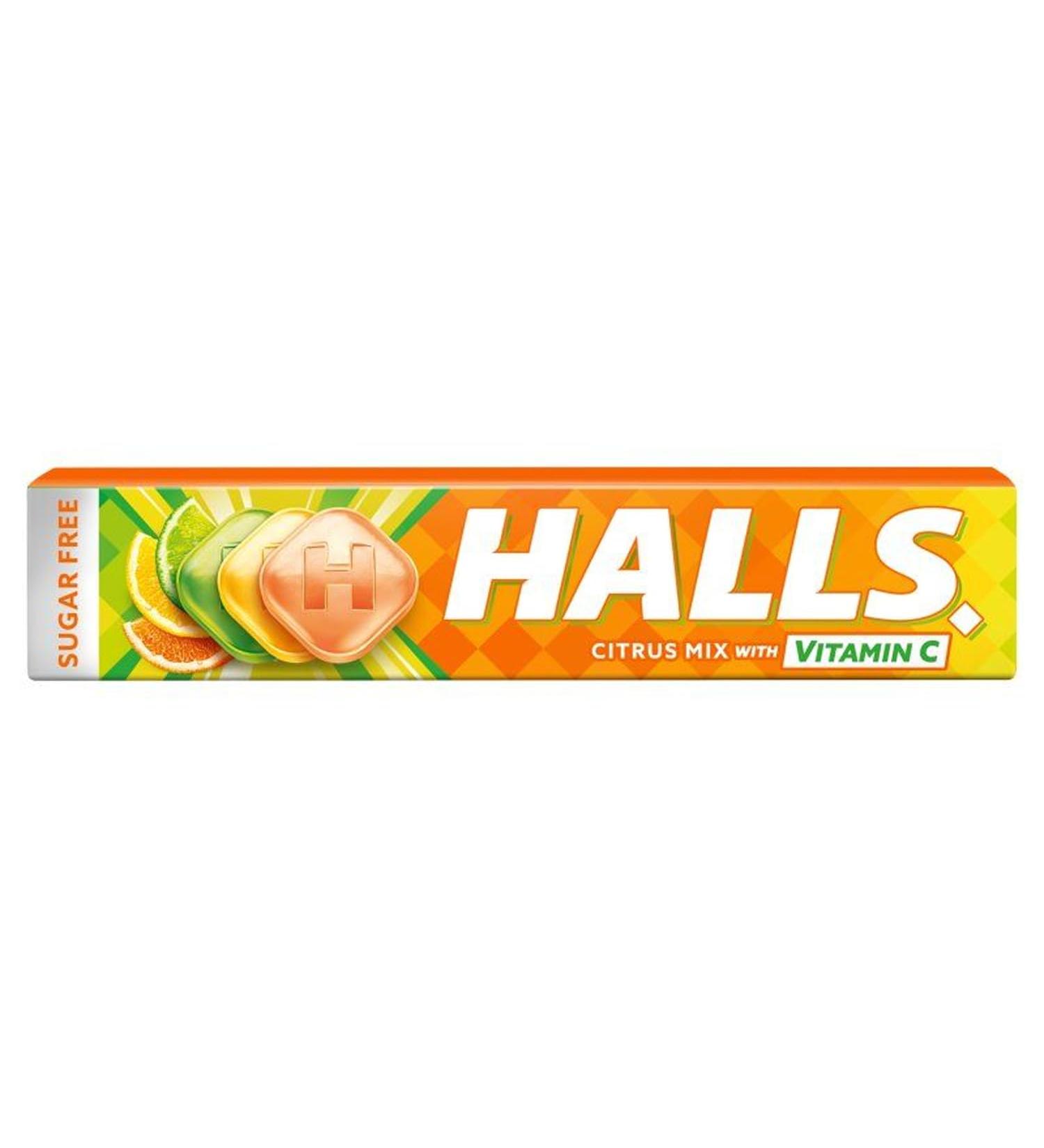 Halls Mentholyptus Citrus Sugar Free Stick Pack std (Pack of 20) - Buy Online on GoSupps.com
