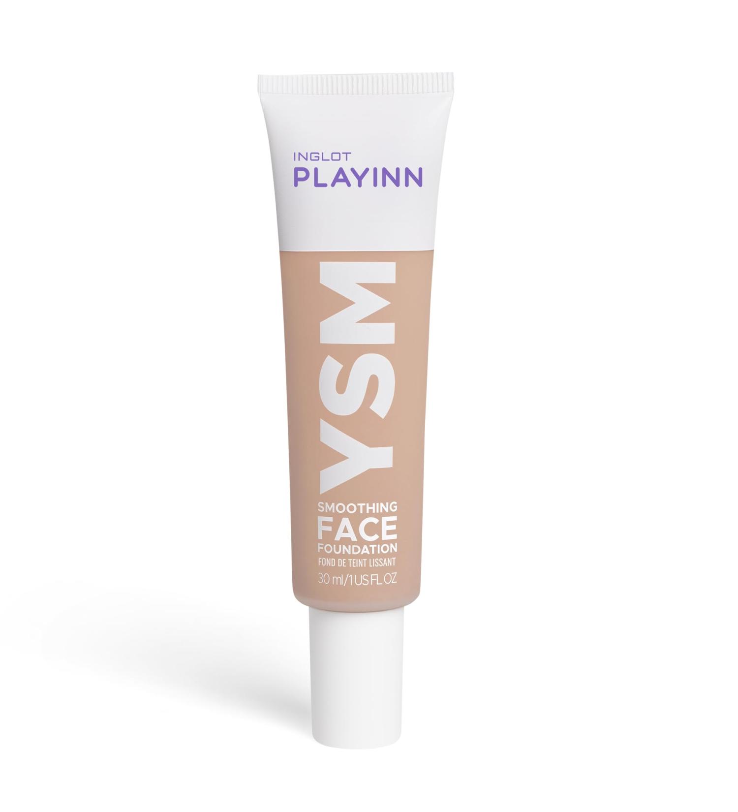 Inglot Playinn YSM Smoothing Foundation | Lightweight Comfortable Formula | Smooth Matted Complexion | Light to Medium Coverage | Natural Finish | Smoothing Face Foundation | 30ml | nr 41 - Buy Online on GoSupps.com