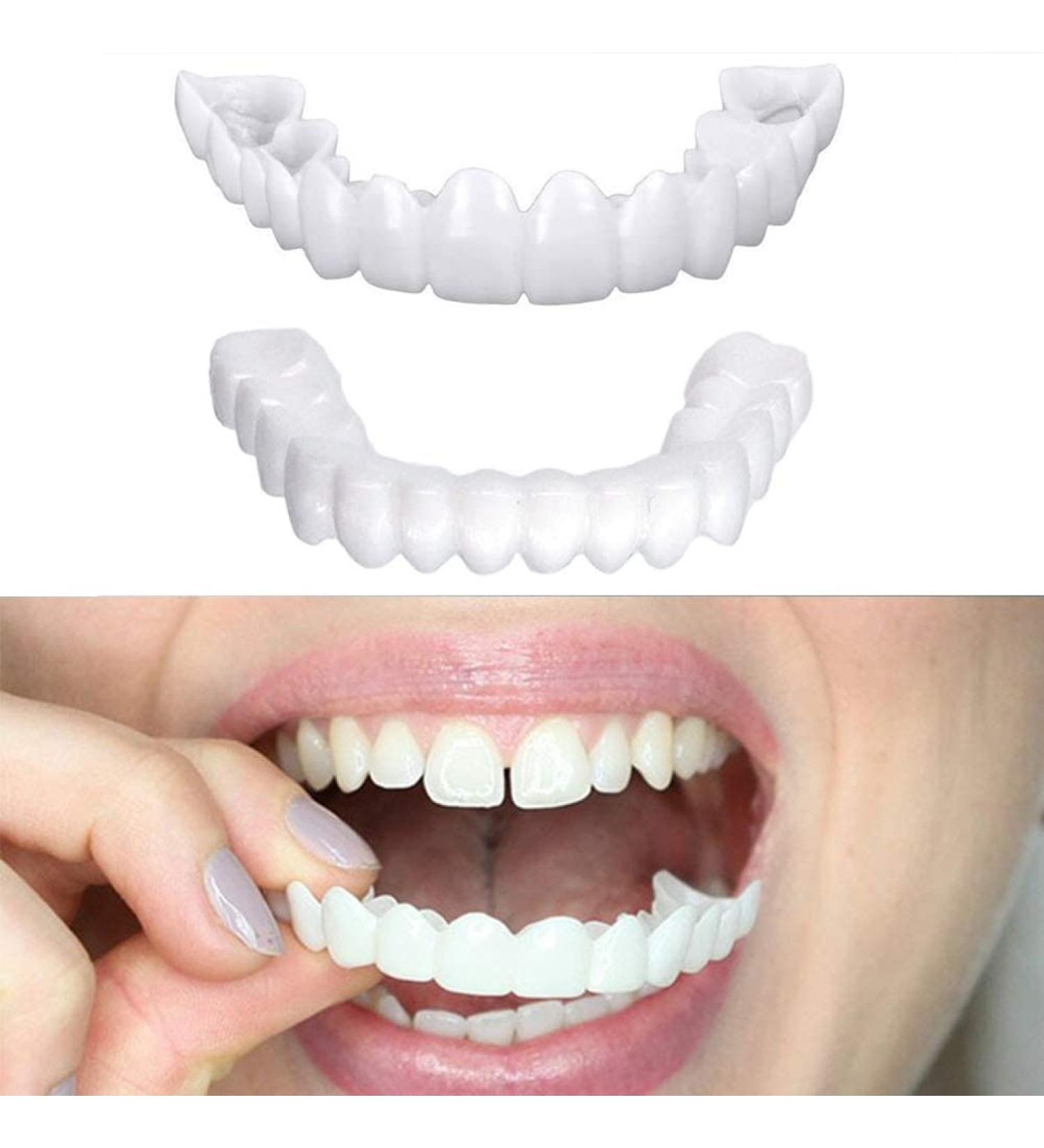 Flipped Warm Artificial Teeth Dentures - Perfect Smile Cosmetic False Teeth for a Flawless Look - Buy Online on GoSupps.com
