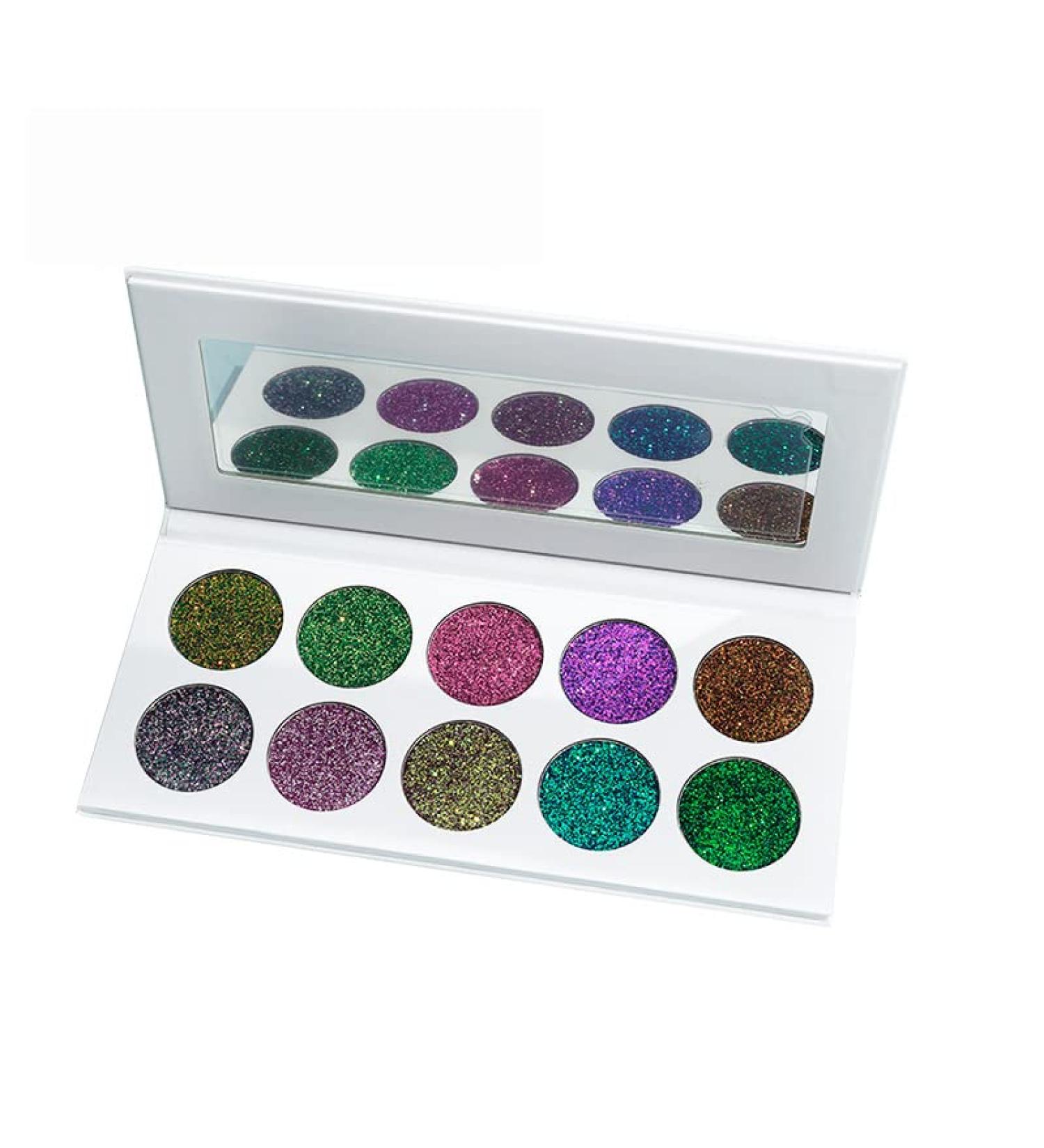 YNZON Chameleon Eyeshadow Palette - 10 Intense Color Shifting Eye Shadows for Long-Lasting Glitter Makeup - Buy Online on GoSupps.com