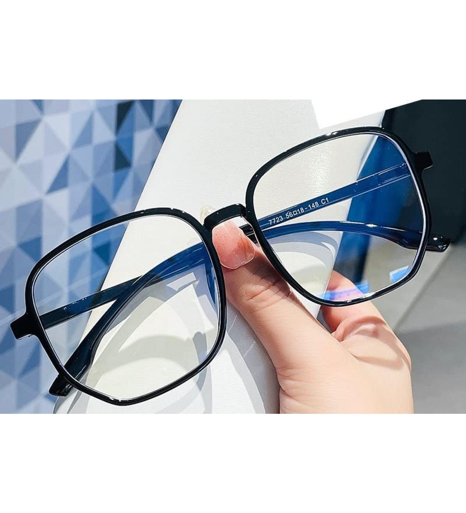 Shop Ltsrll Oversized Square Reading Glasses for Men & Women - Blue Light Blocking TR90 Glare Protection +150 Black - Buy Online on GoSupps.com