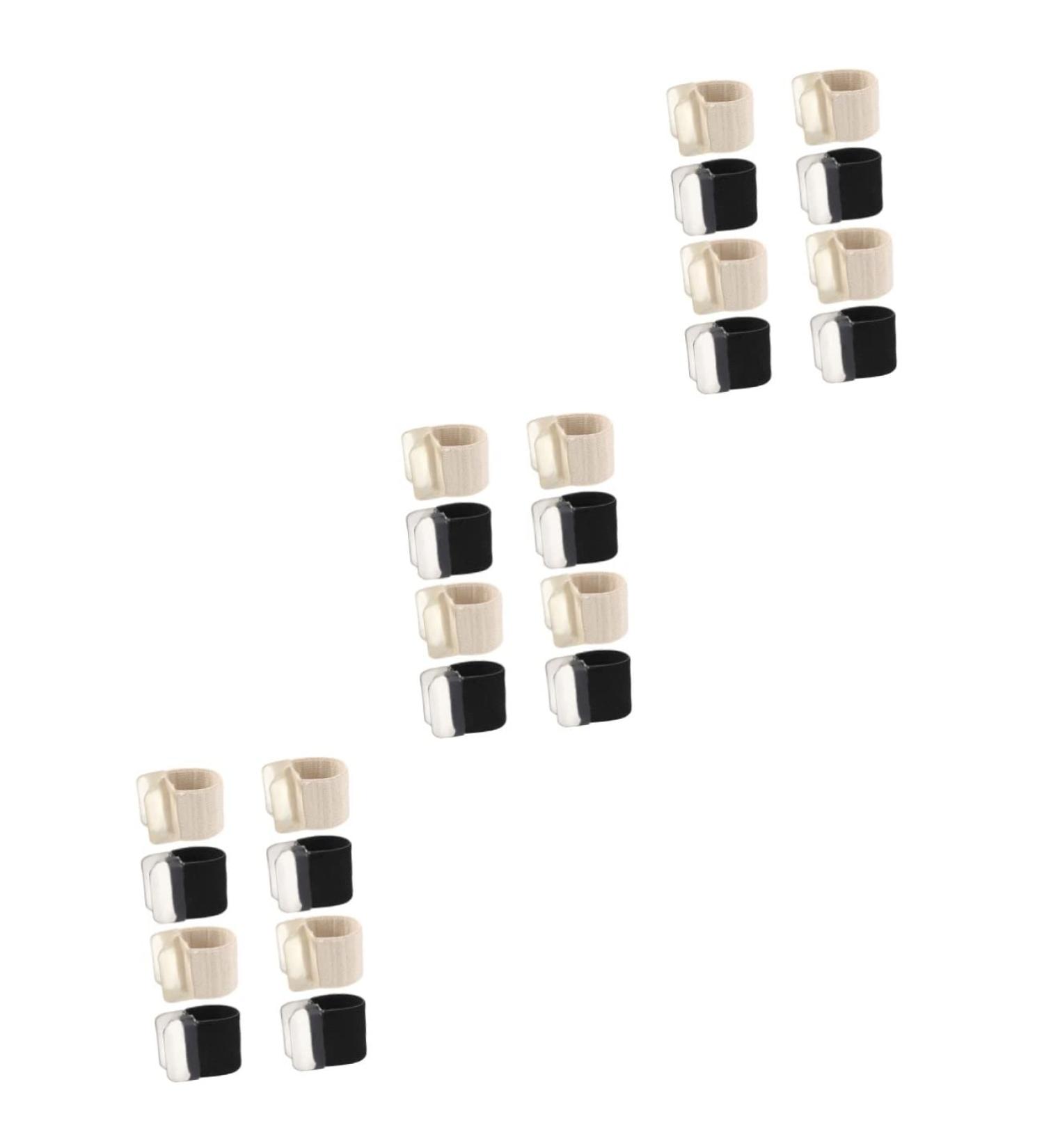 FRCOLOR Toe Separator Thumb Splints with Bunion Cushion Sleeves - 12 Pairs, Breathable Orthotics for Big Toe, Assorted Colors - 2.5x1.9cm - Buy Online on GoSupps.com