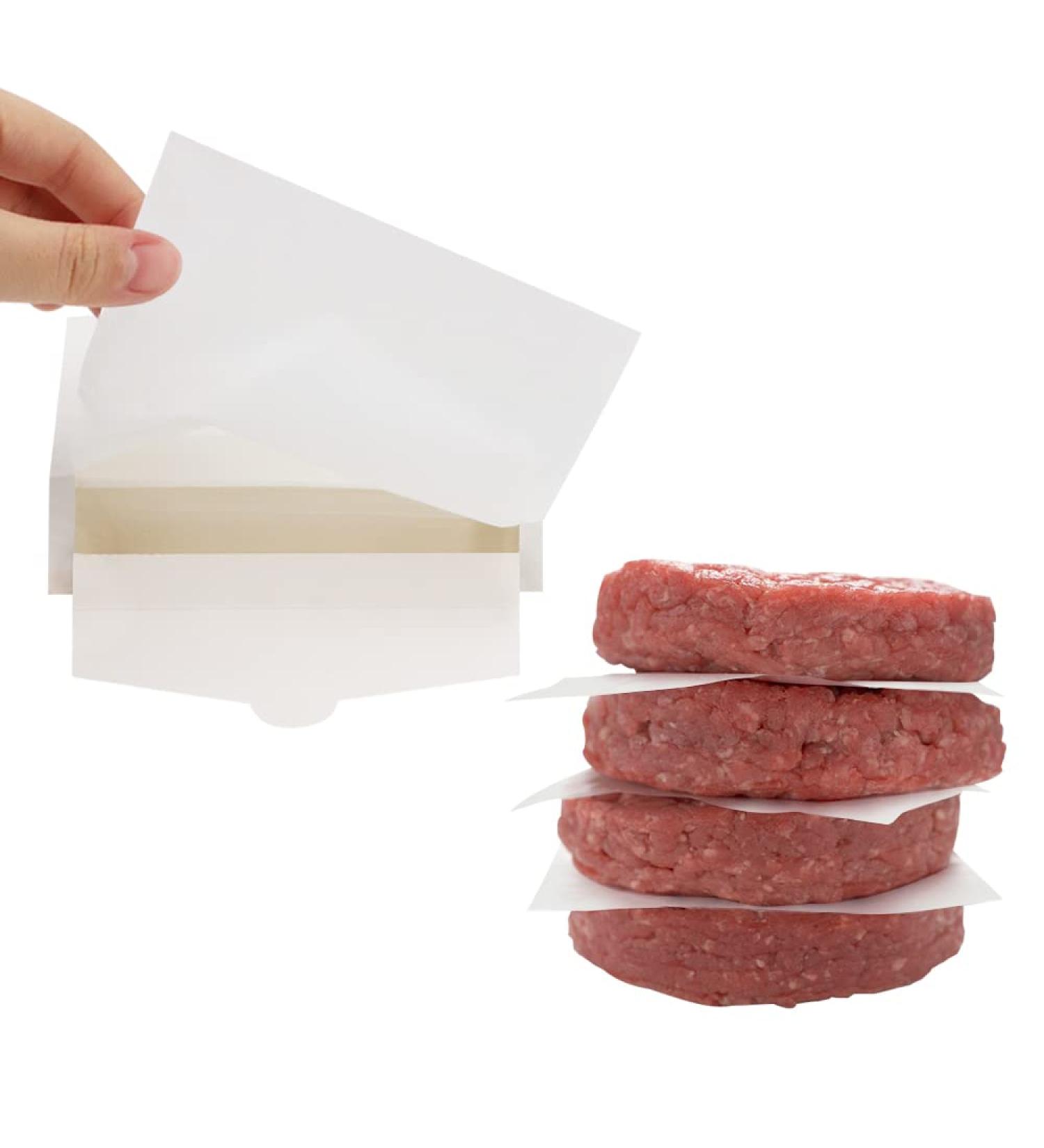 AUGOSTA Restaurant Grade Hamburger Patty Paper 500 Pack - Non-Stick Waxed Deli Squares for Burger Making - 4.75 x 5in - Food-Grade Burger Paper - 500P Pack - Buy Online on GoSupps.com