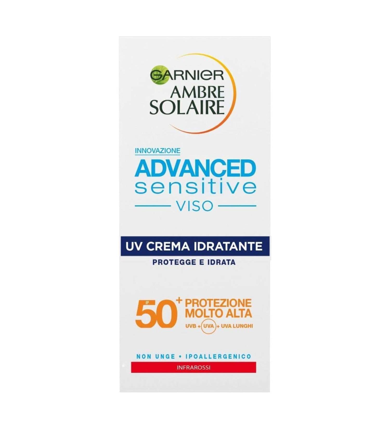 Garnier Garnier Ambre Solaire Advanced Sensitive Face Sunscreen SPF 50+ 50ml