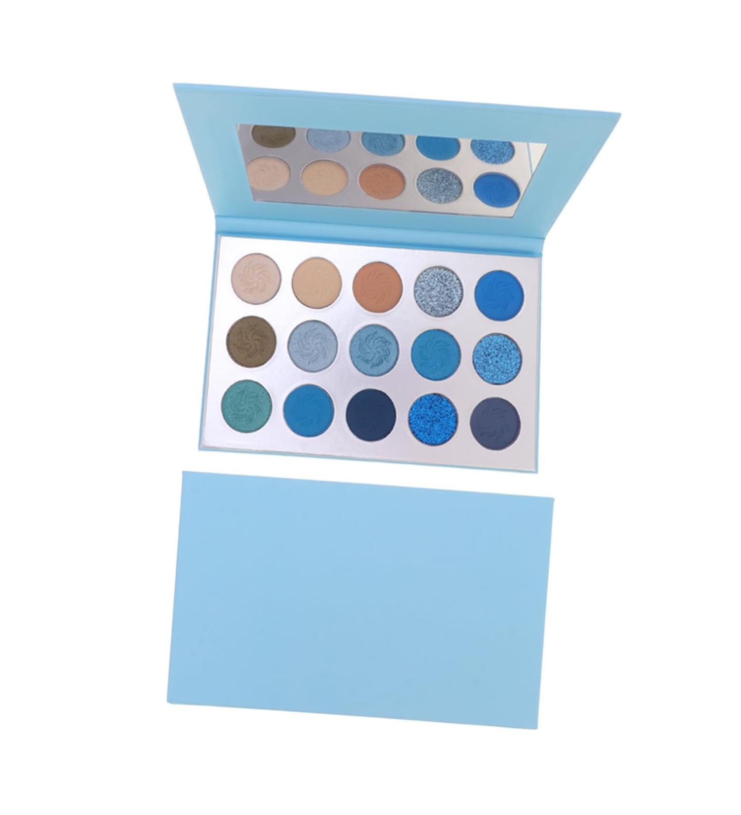 DRESSOOS Makeup Palette 15 Woman Eyeshadow Compact Eyeshadow Palette Colorful Eyeshadow Powder Four Seasons Makeup Miss 1 count (Pack of 1) Blue - Buy Online on GoSupps.com