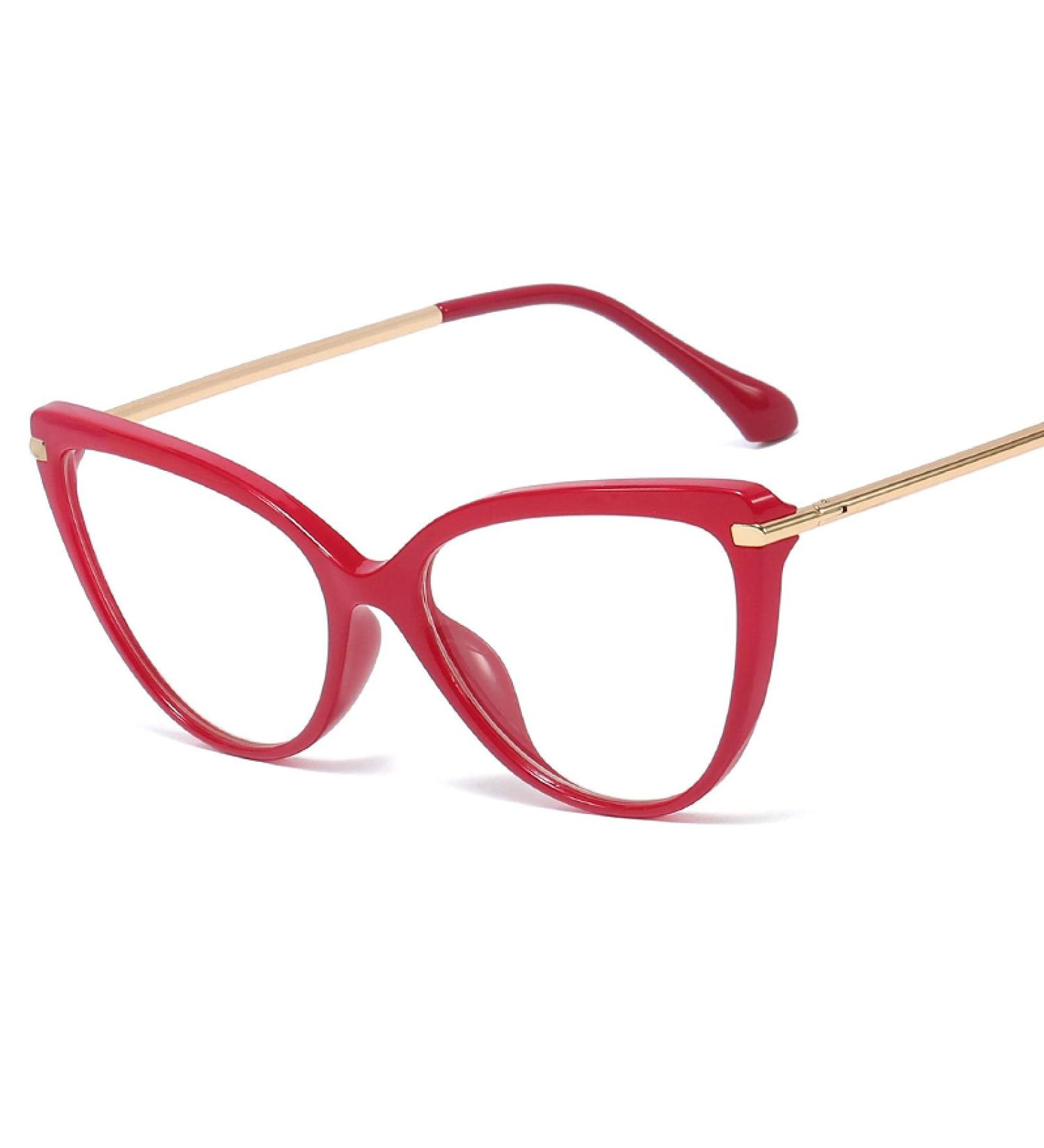 KDOQ TR90 Cat Eye Blue Light Blocking Glasses for Women - Anti Eyestrain Computer & Gamer Eyewear in Red - International Shipping Available - Buy Online on GoSupps.com