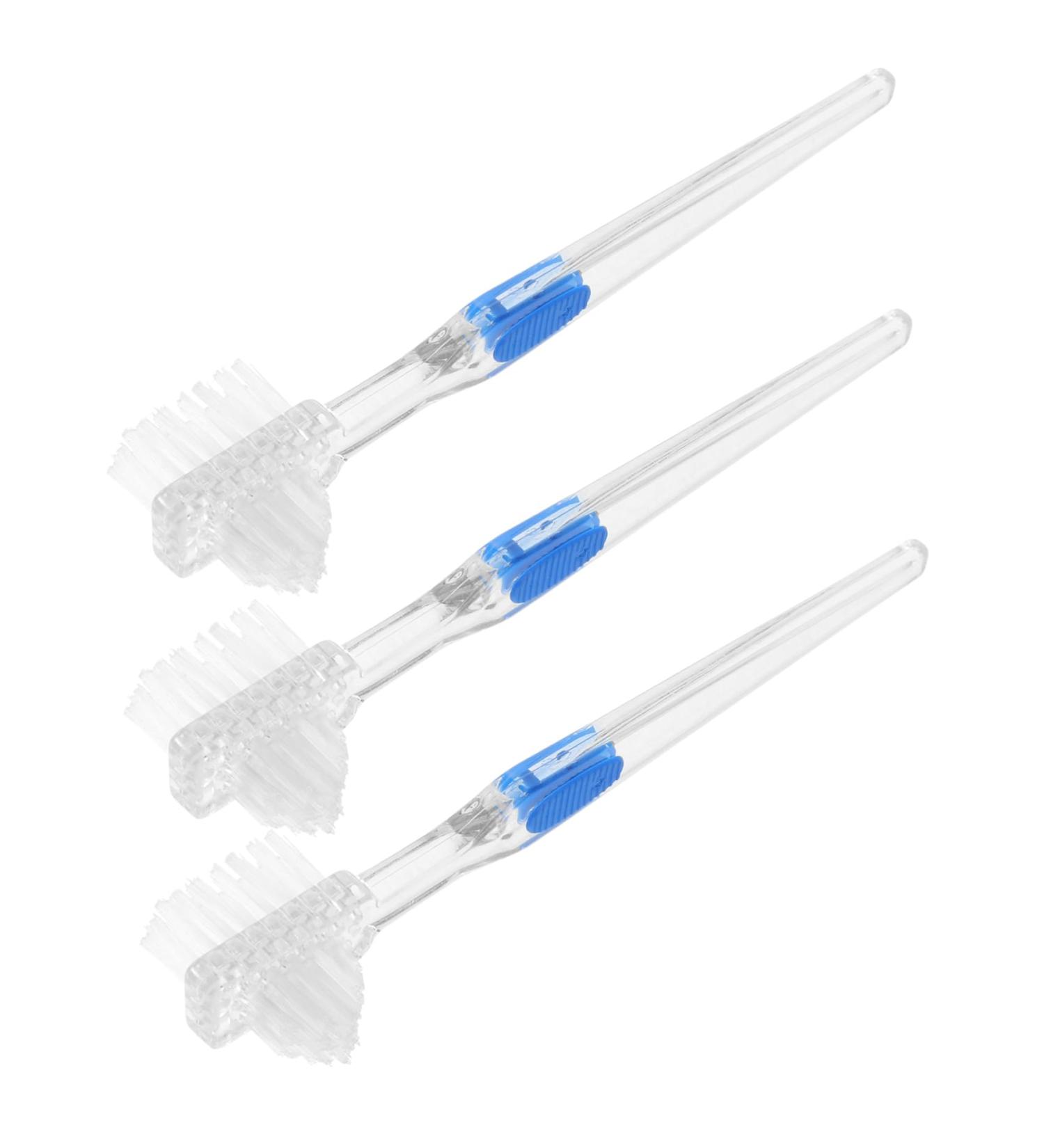 Mobestech 15-Piece Three-Sided Toothbrush & Prosthesis Cleaner - Foldable Bristles for Effective Oral Care | International Shipping Available - Buy Online on GoSupps.com