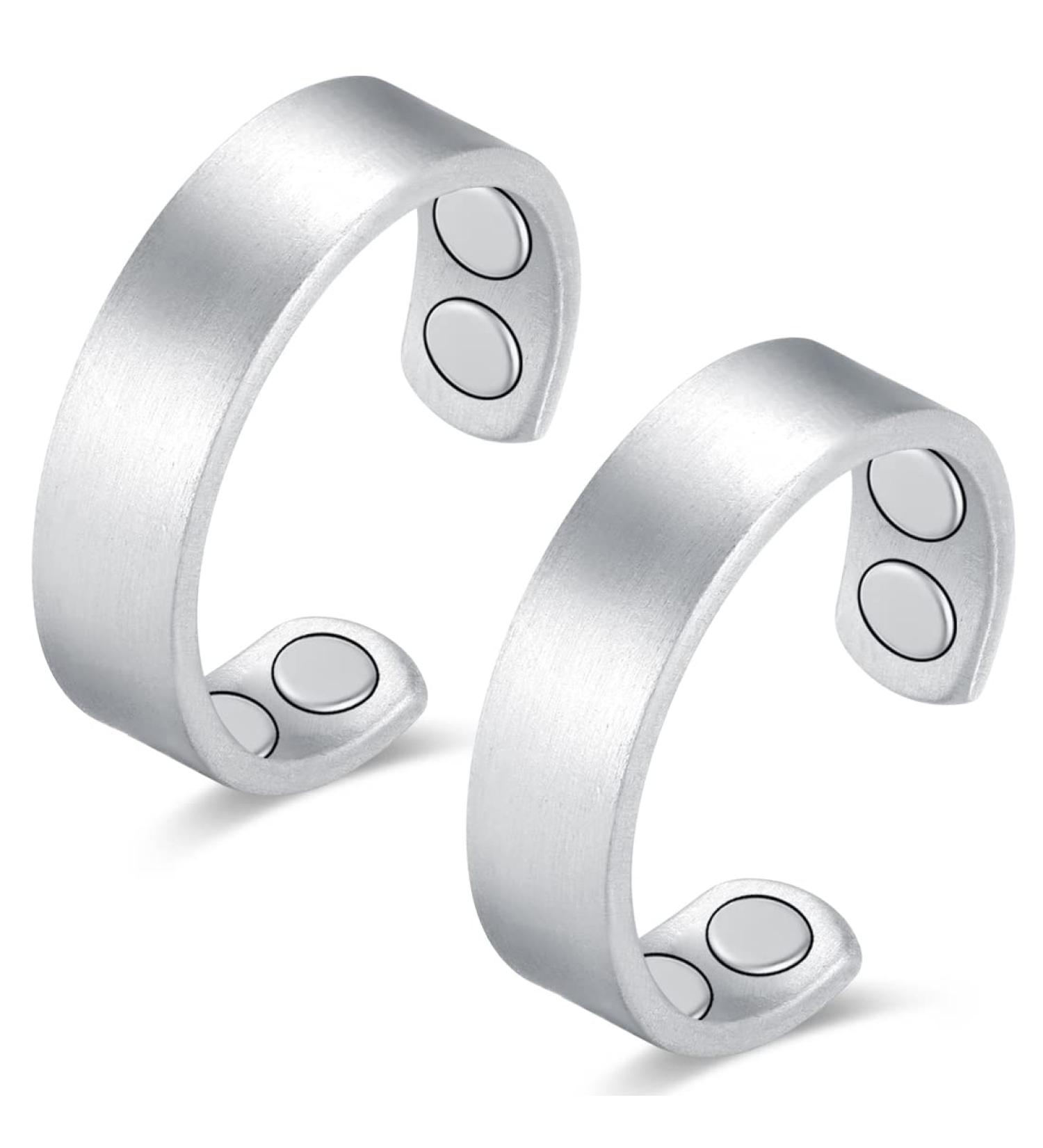 Vicmag Copper Magnetic Rings for Arthritis Pain Relief | Adjustable Solid Pure Copper Therapy Rings for Men & Women | Gift Box Included - Buy Online on GoSupps.com