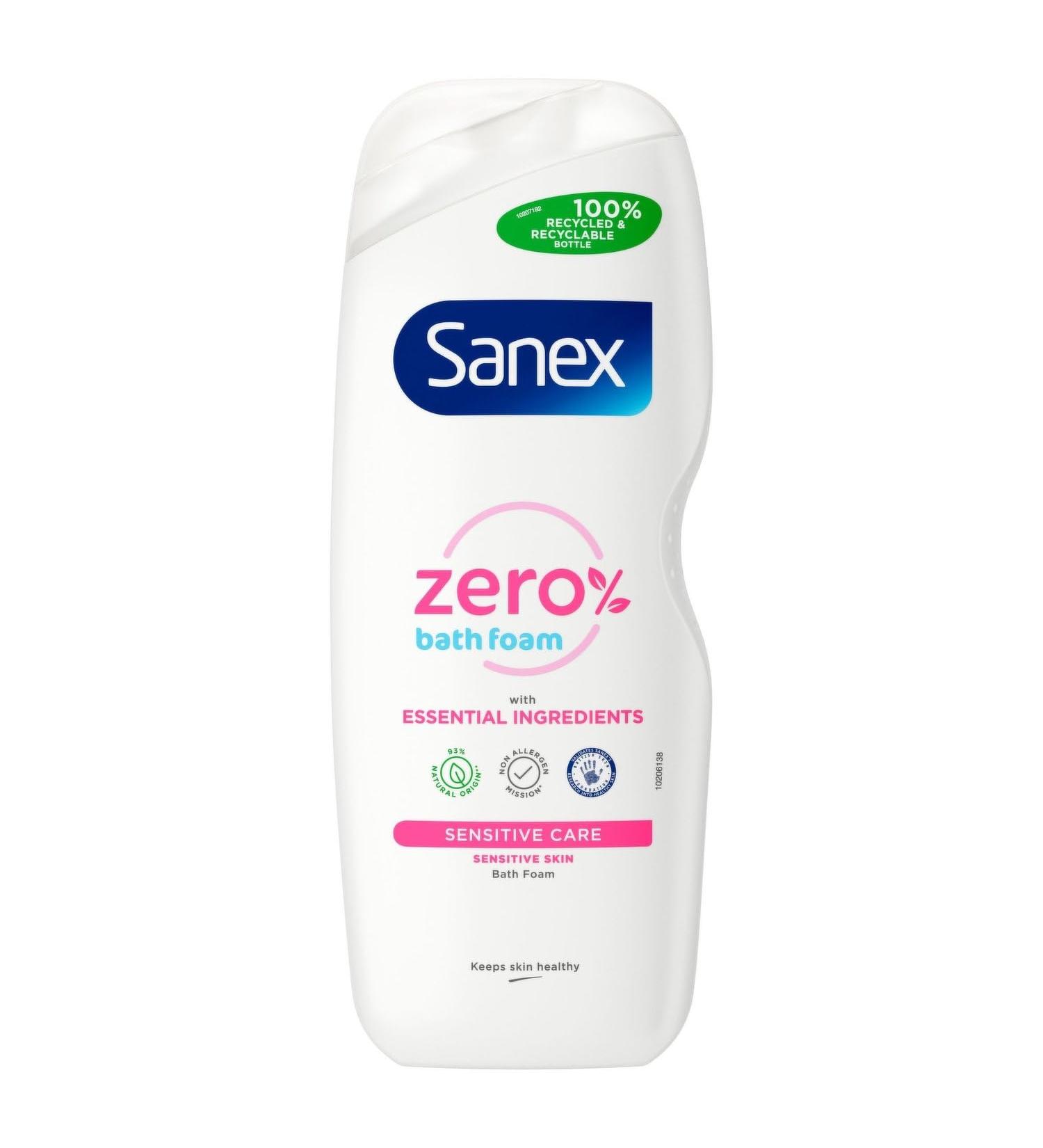sanex bath foam 570ml zero sensitive