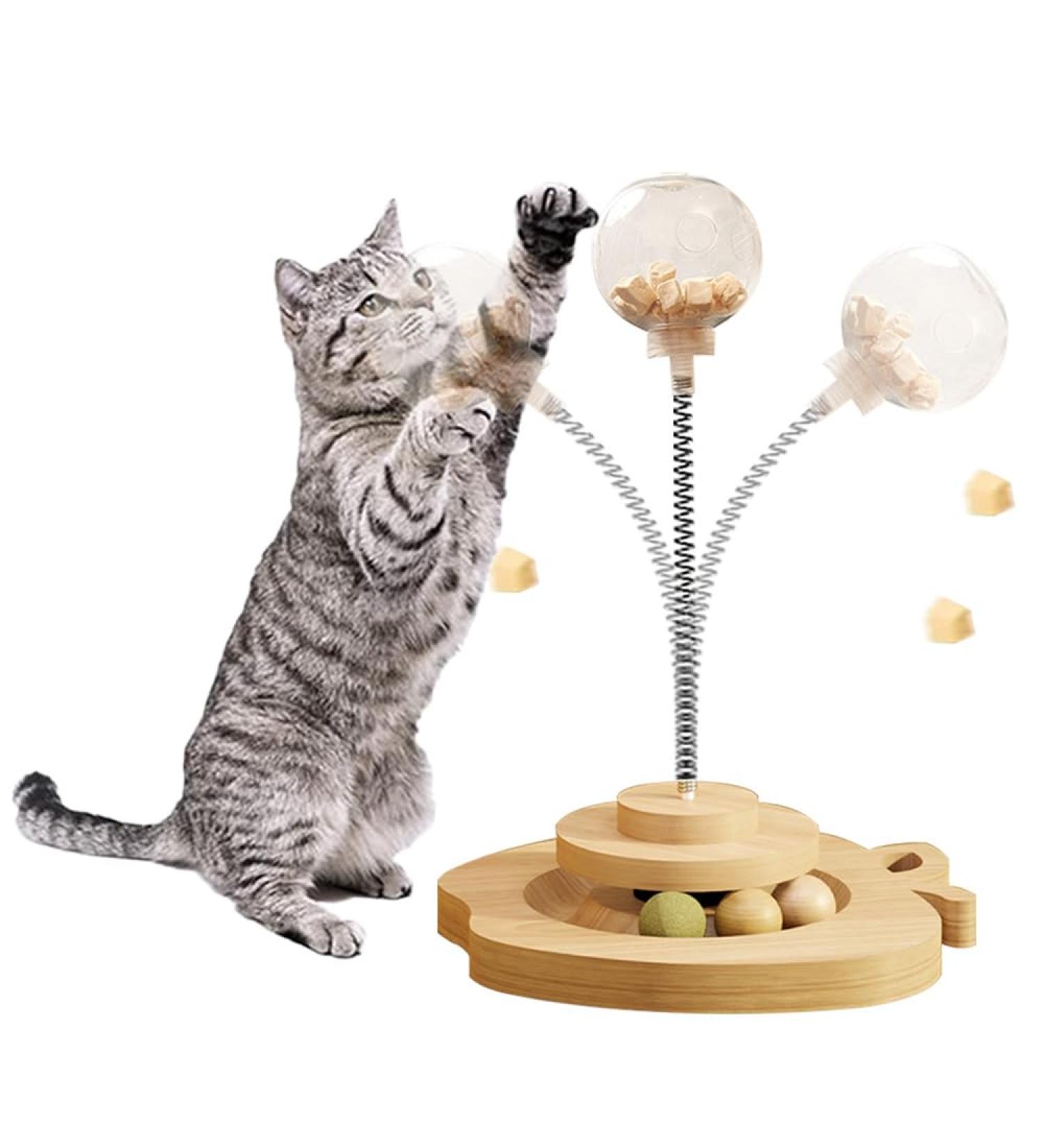 Shop Interactive Wooden Cat Toys | Enhance Your Cat's IQ with Fun & Engaging Feeding Toys - Buy Online on GoSupps.com