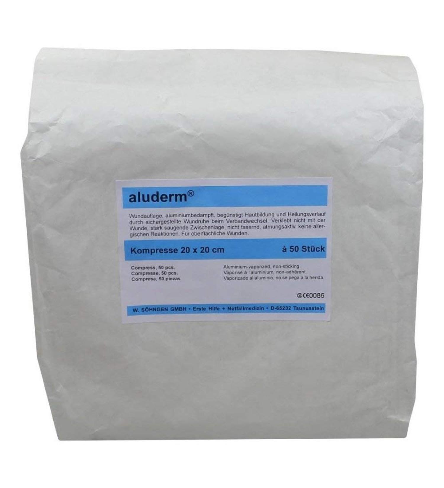Aluderm compresses 20x20 cm 50 st