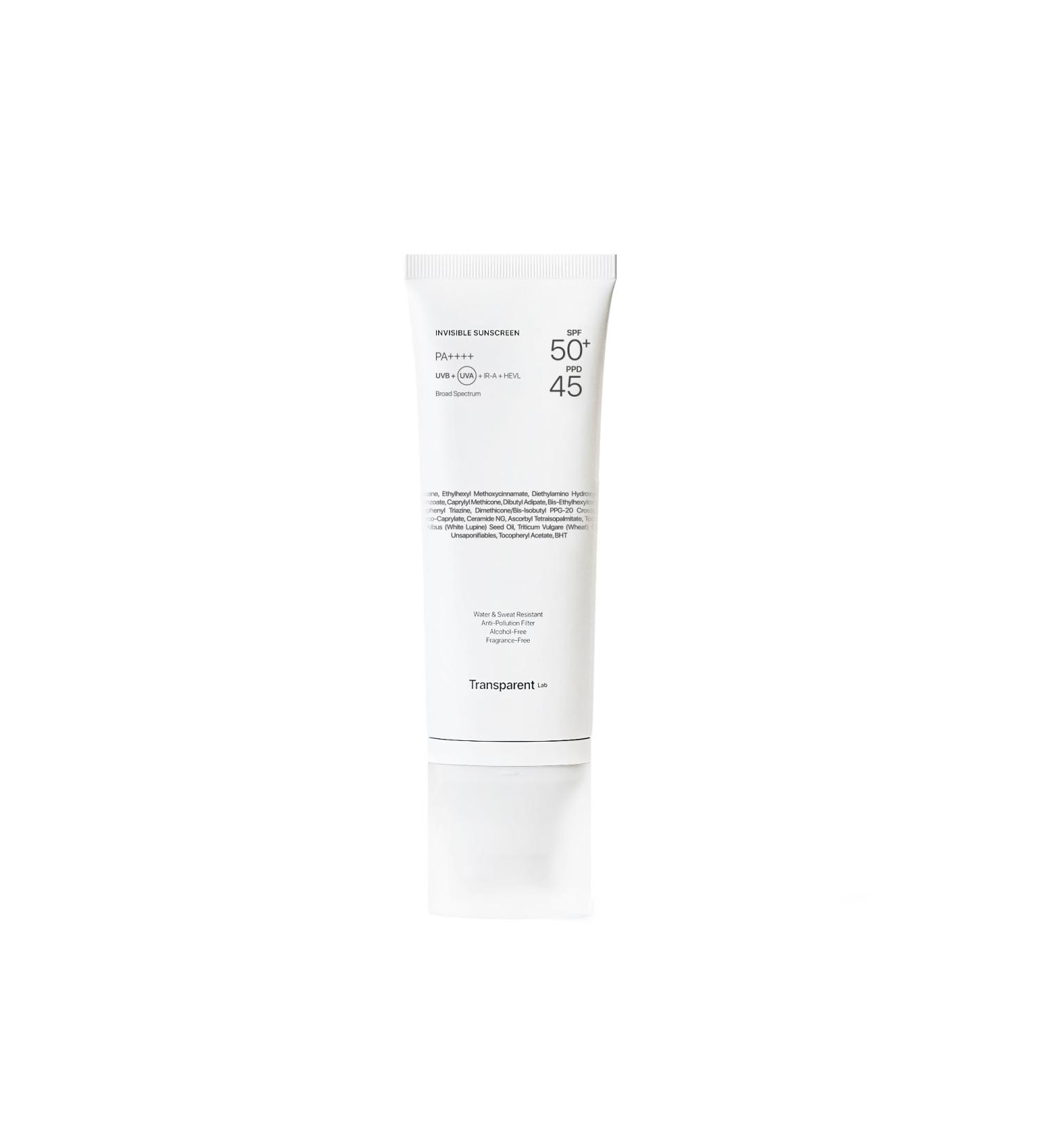 Transparent Lab Invisible Sunscreen SPF50+ - Protection solaire sup rieure la texture invisible - Buy Online on GoSupps.com