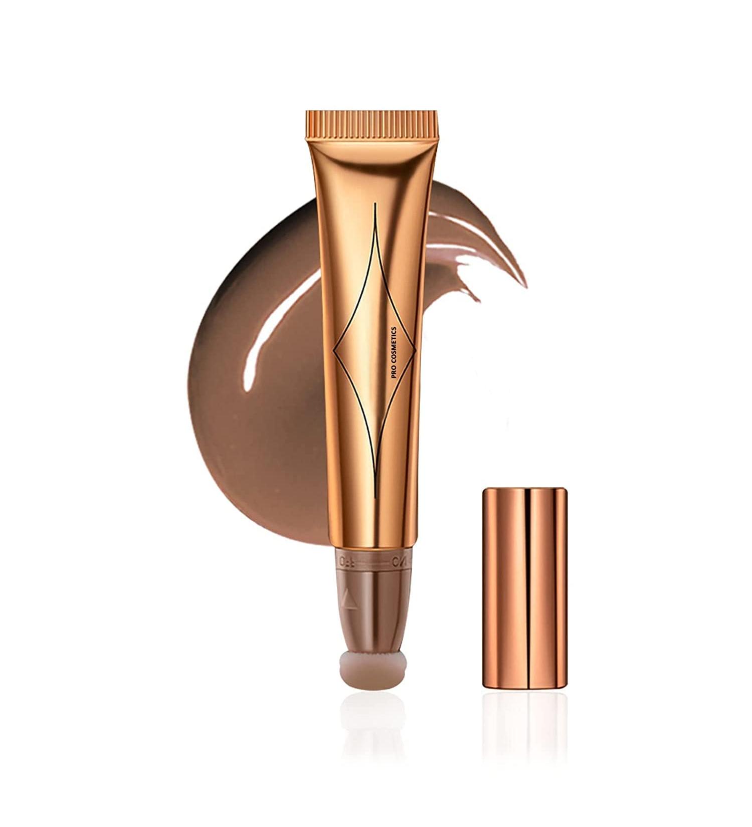 Waterproof Liquid Contour, Bronzer & Highlighter Stick with Cushion Applicator - Easy to Blend, Long Lasting, Natural Matte Finish - Buy Online on GoSupps.com
