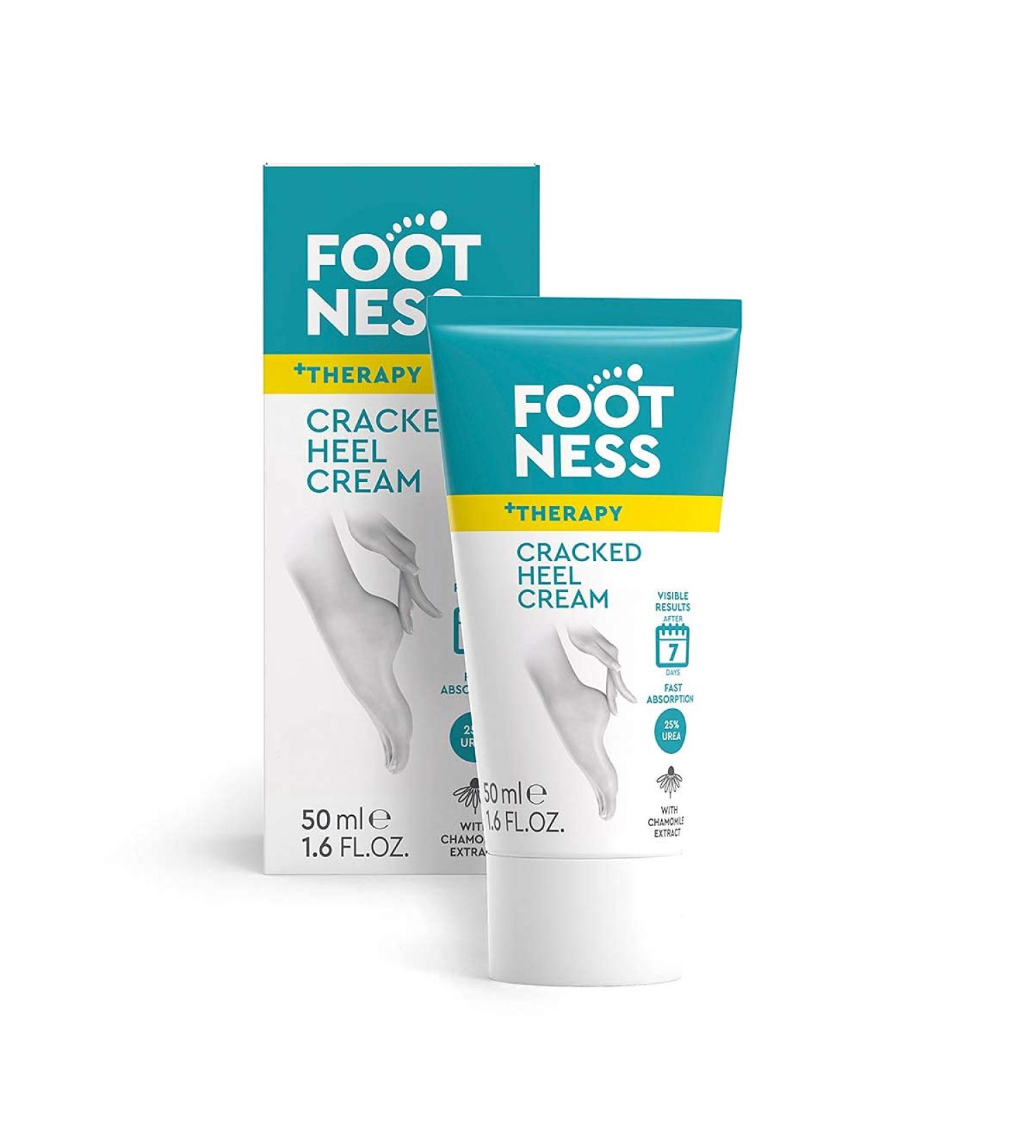 FOOTNESS Cream for Cracked Heels 25% Urea Restores Dry Skin in 7 Days (50 ml) - Buy Online Now! - Buy Online on GoSupps.com