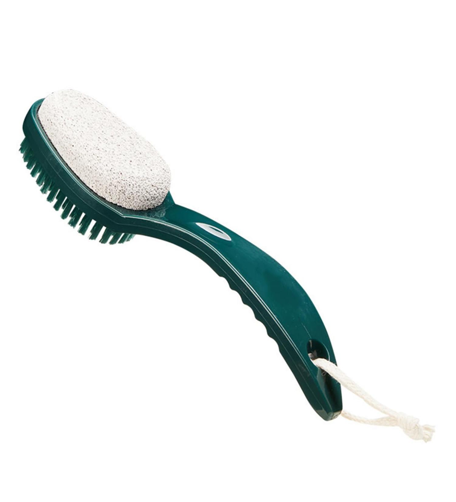 ZONADAH 2-in-1 Foot Brushes Pumice Foot Pumice Stone Brush with Handle Dead Skin Callus Remover Deeply Cleanse Your Feet Foot Care Smooth Skin Foot Scrubber - Buy Online on GoSupps.com