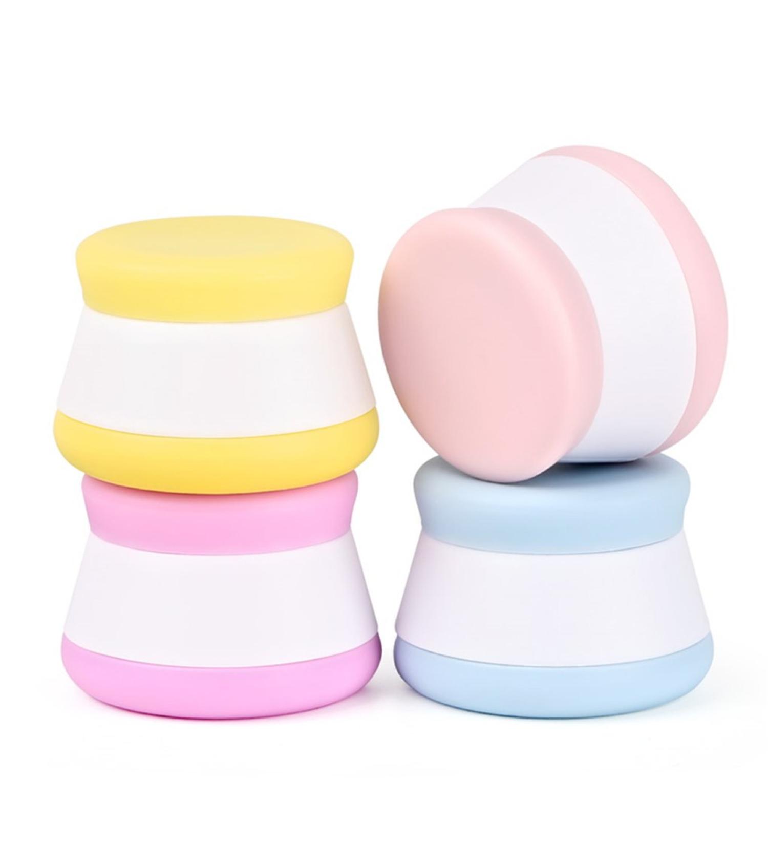 BrilliantDay 20ml Silicone Travel Container Set - 4 Pack Cream Cosmetic Containers with Lids for Creams & Body Care - Buy Online on GoSupps.com