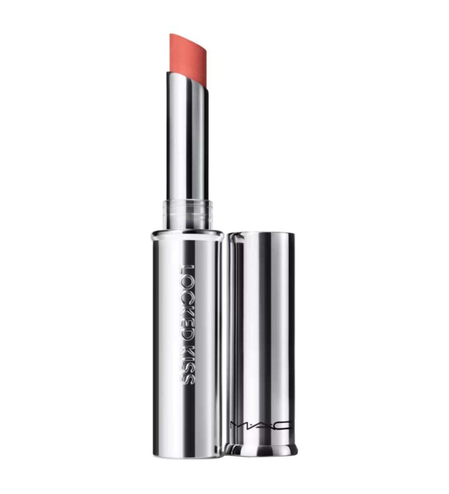 MAC Cosmetics Locked Kiss 24-Hour Lipstick - Mull It Over & Over (Peachy Nude) - .06 oz / 1.8 g